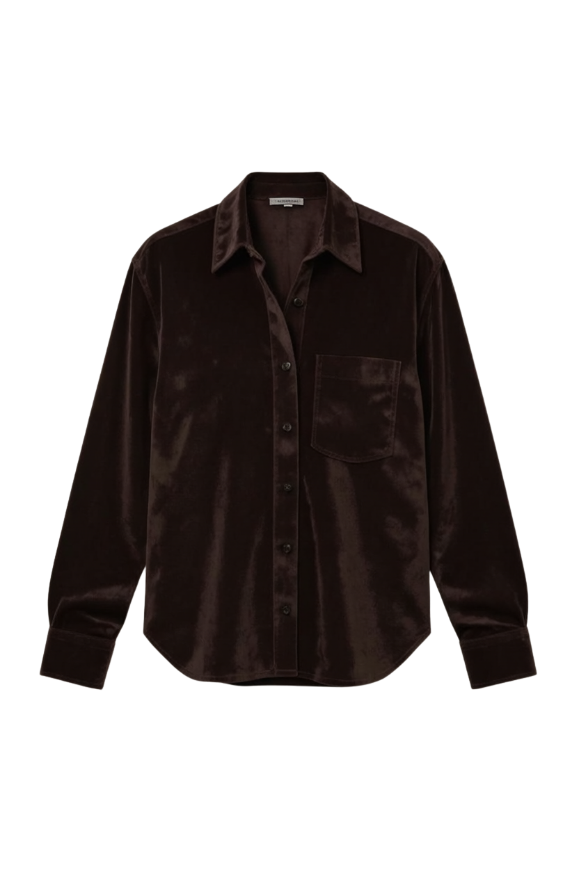 MAREN FAUX SUEDE SHIRT