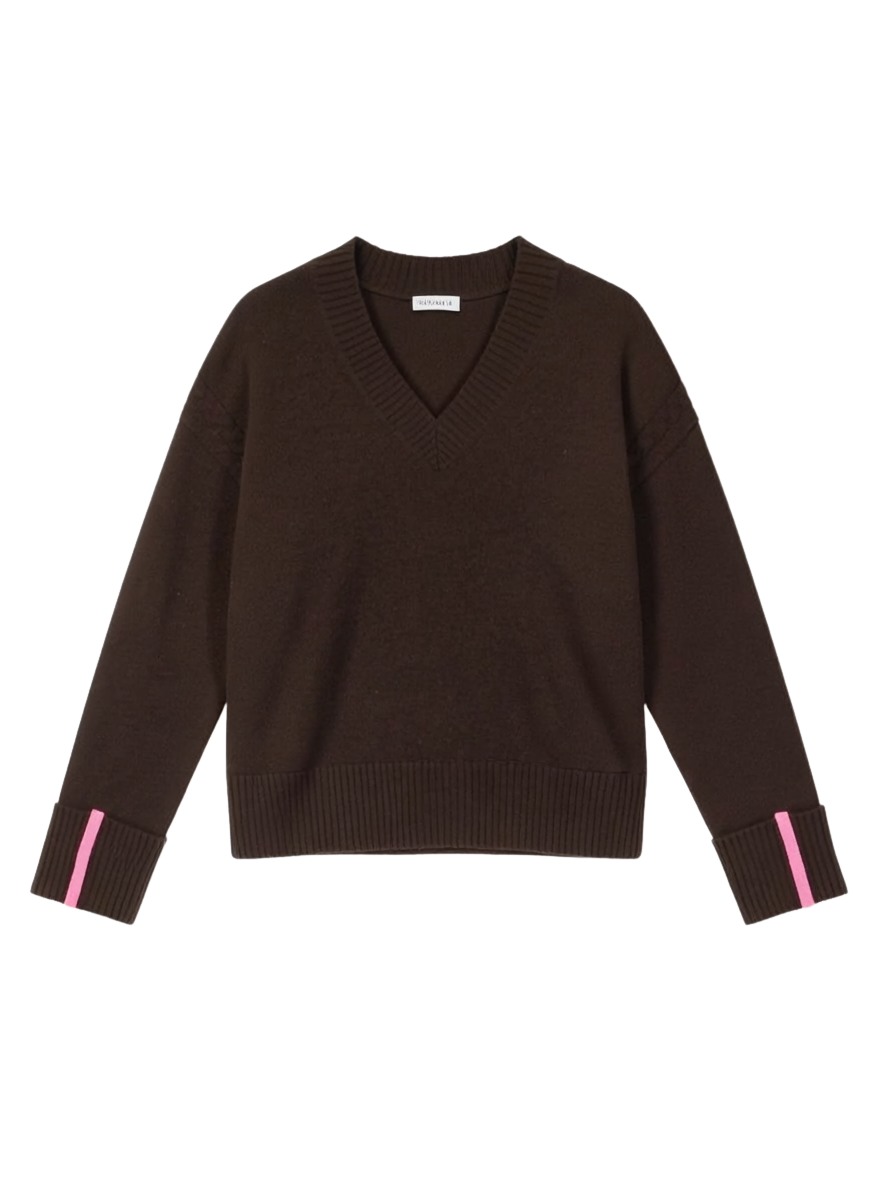TURN BACK CUFFS V NECK