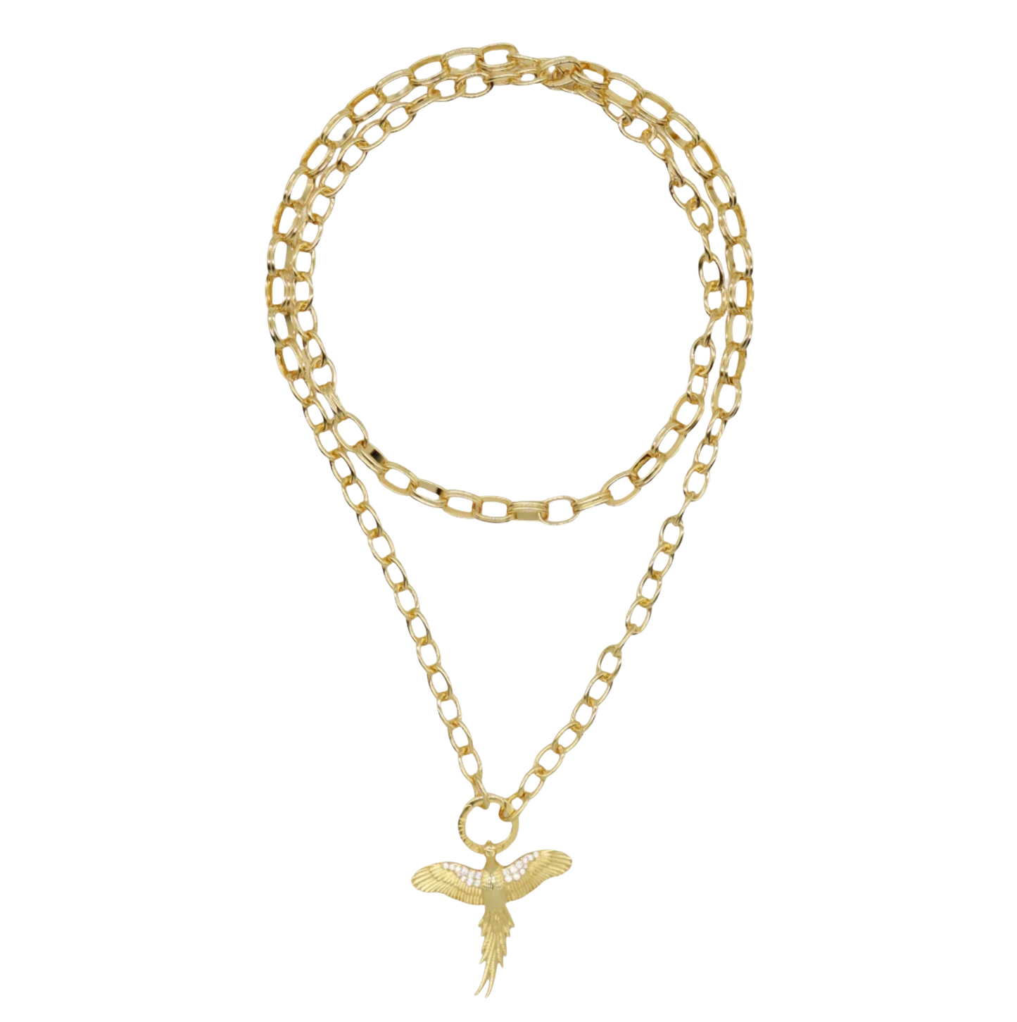 PHEASANT STATEMENT NECKLACE
