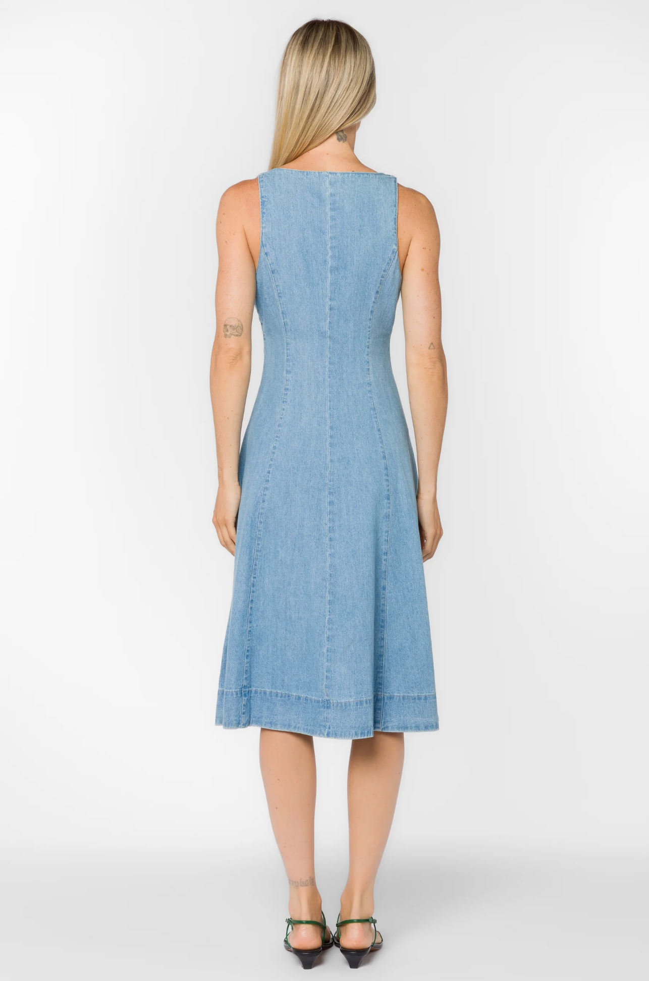XENIA CLASSIC INDIGO DRESS