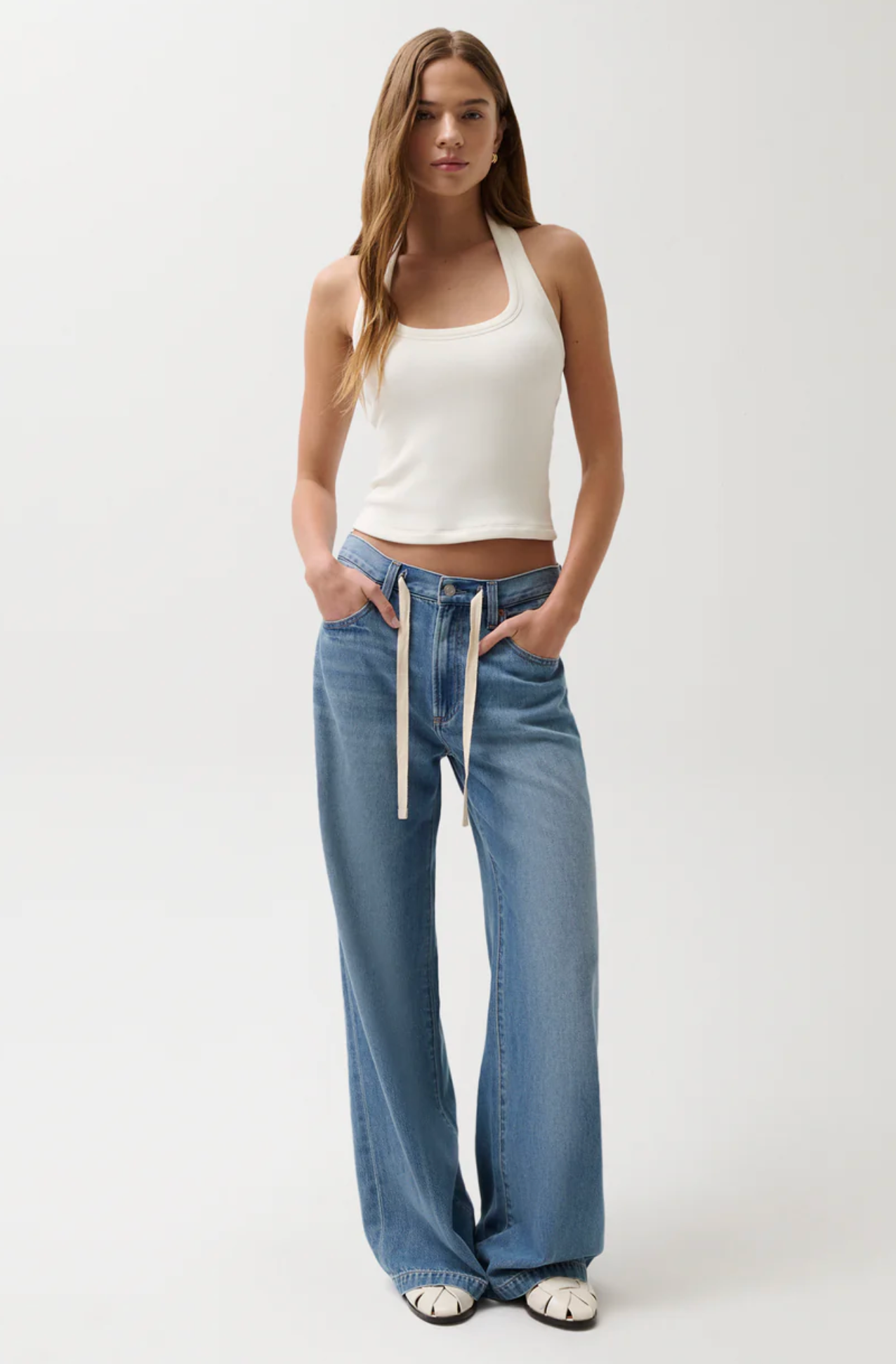 JADYN W/ DRAW CORD LOW SLUNG PALAZZO W/ DRAWCORD