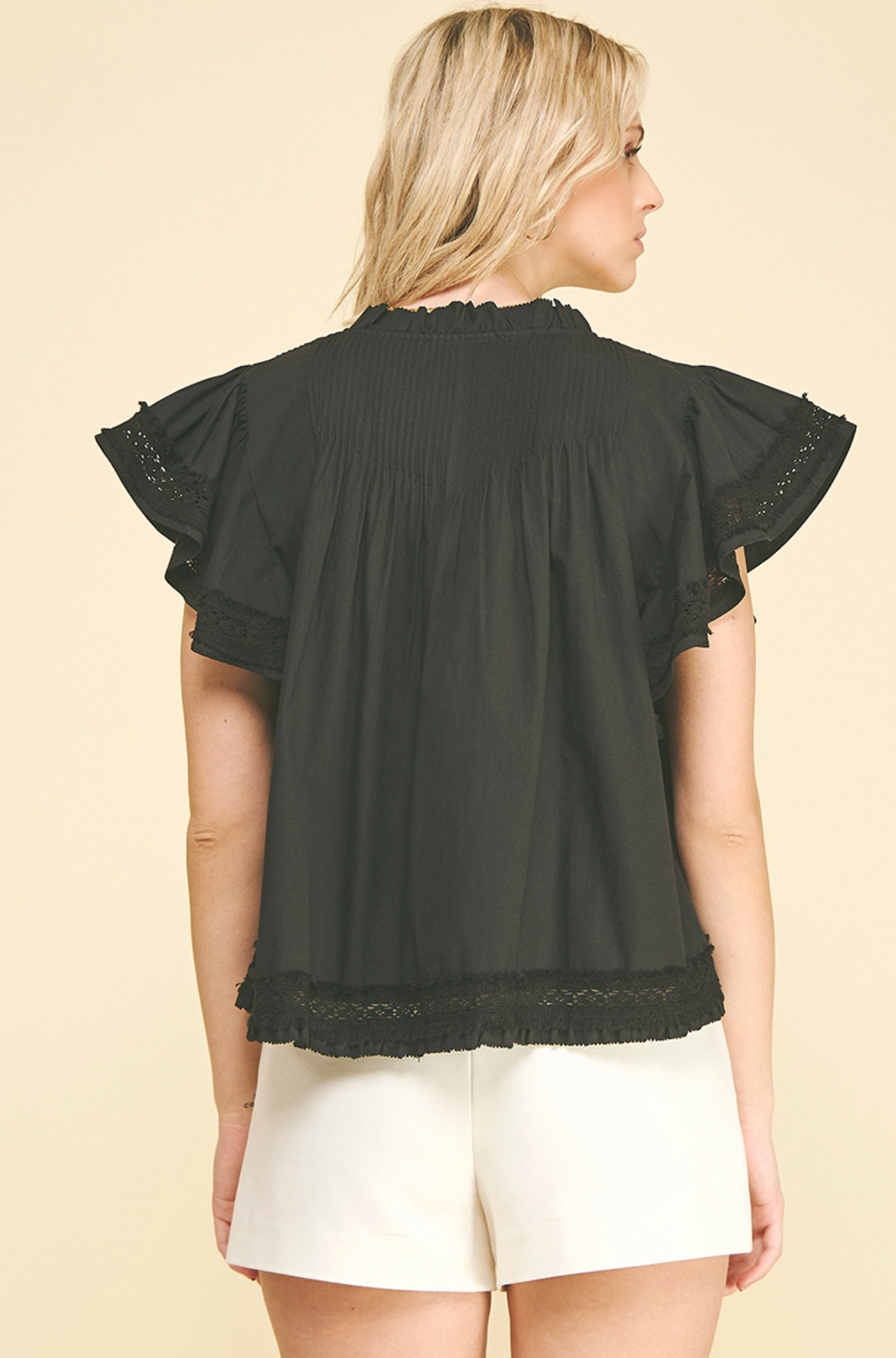 LACE TRIM DETAILED BLOUSE