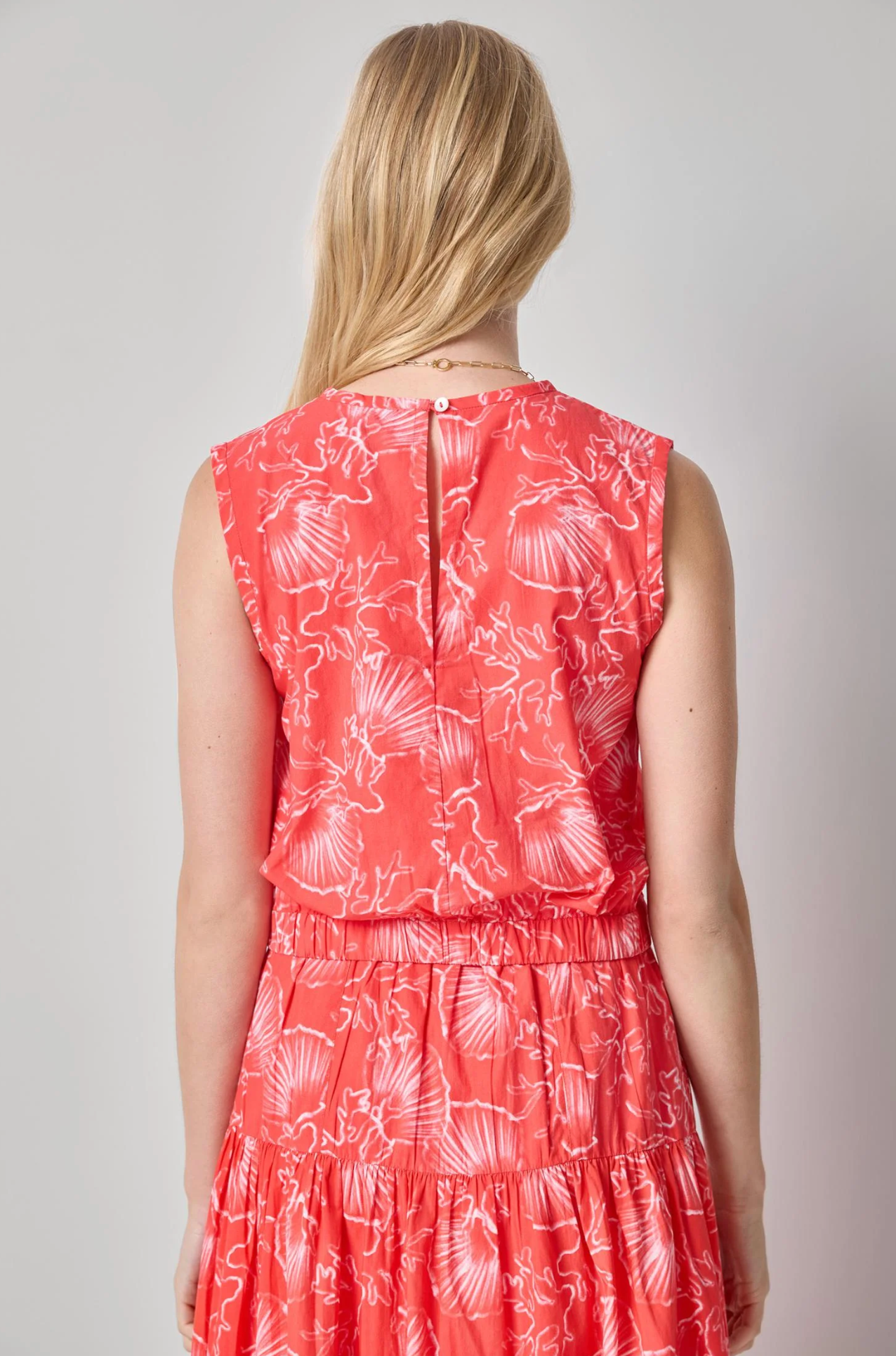 POPLIN YOKE SKIRT