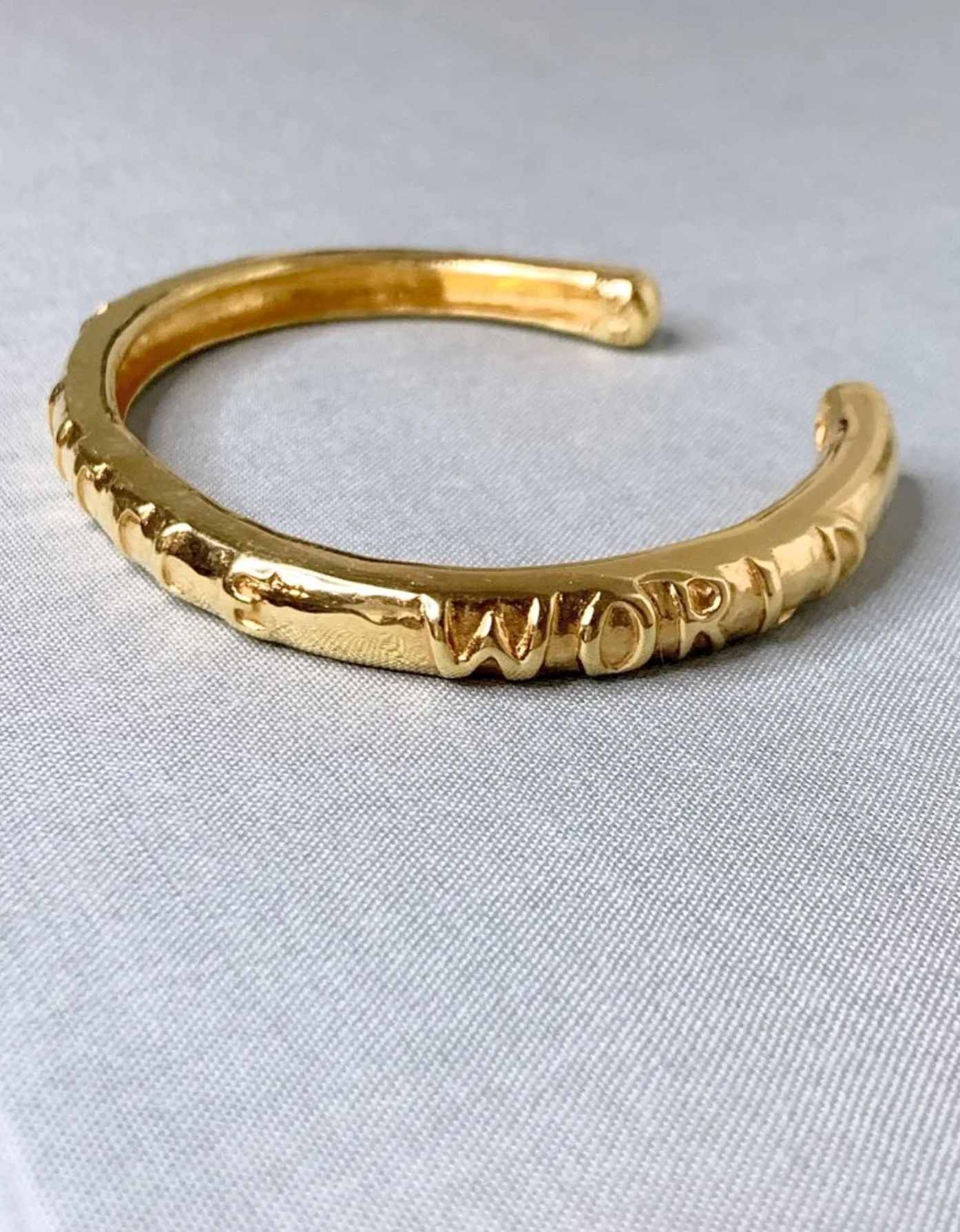 MOLW SCRIPT CUFF BRACELET