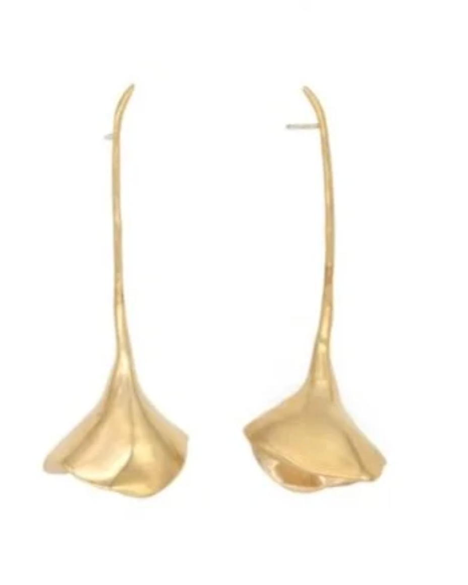 LONG STEM POPPY EARRINGS