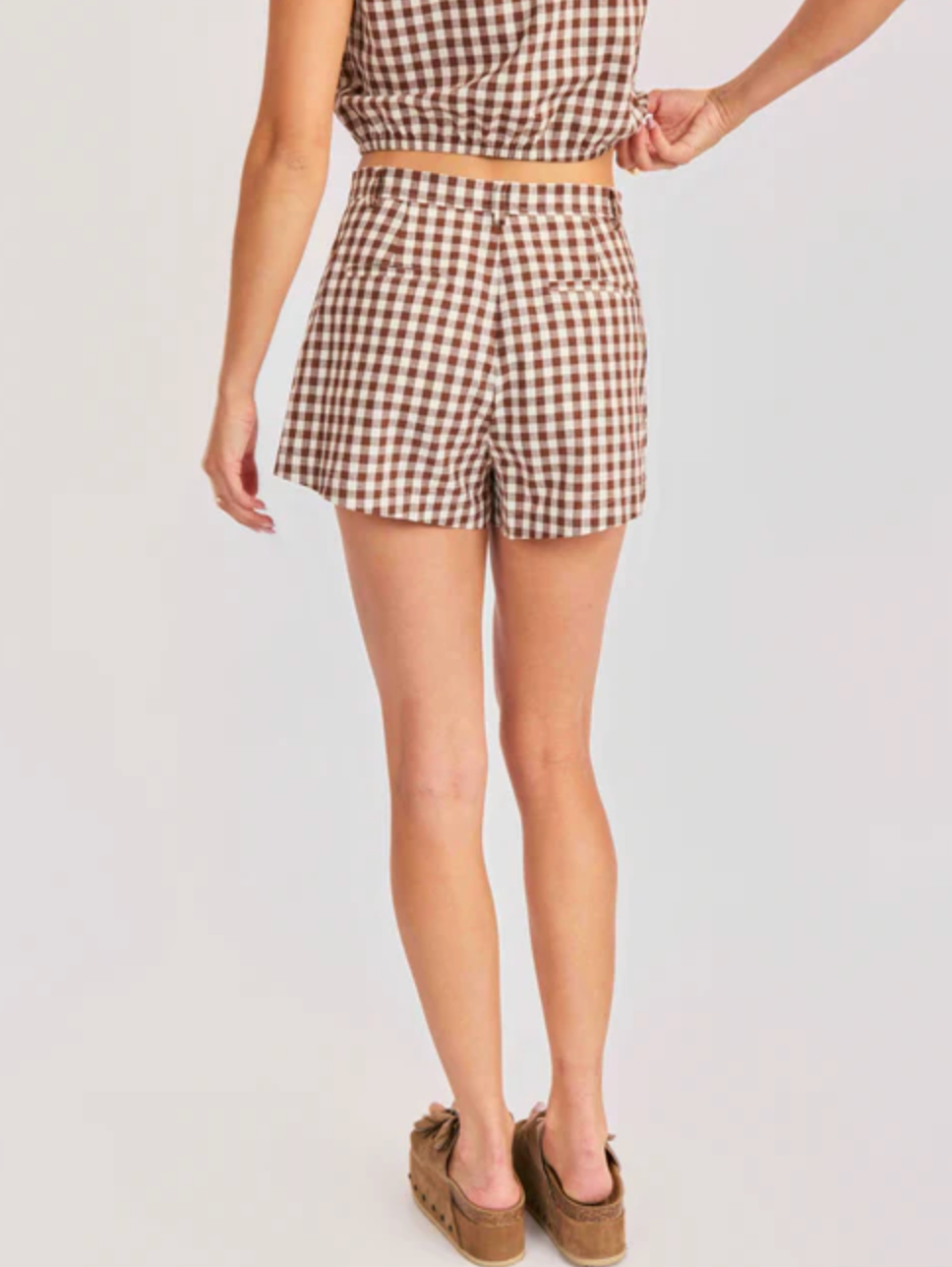 MUSTANG GINGHAM SHORTS