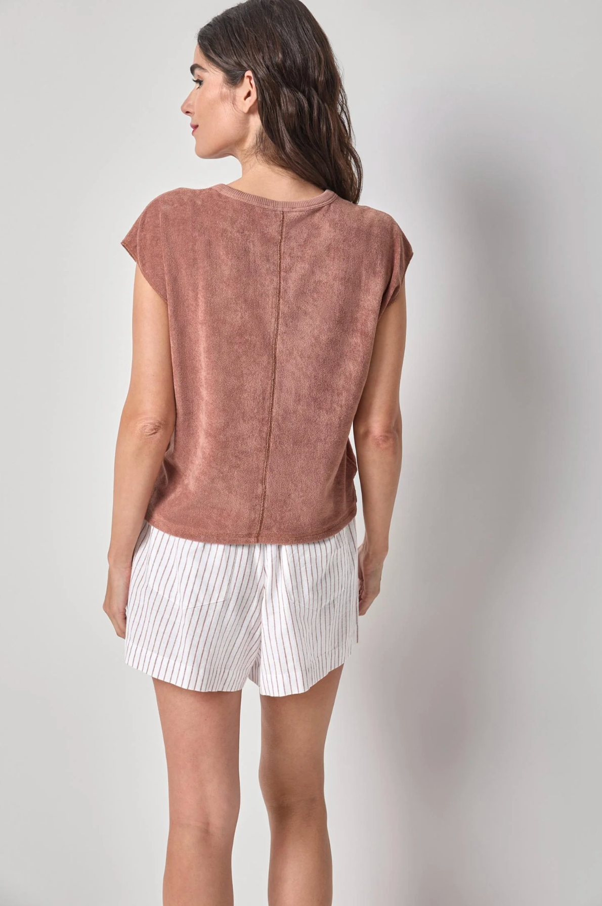 TERRY BOXY SLEEVELESS TOP