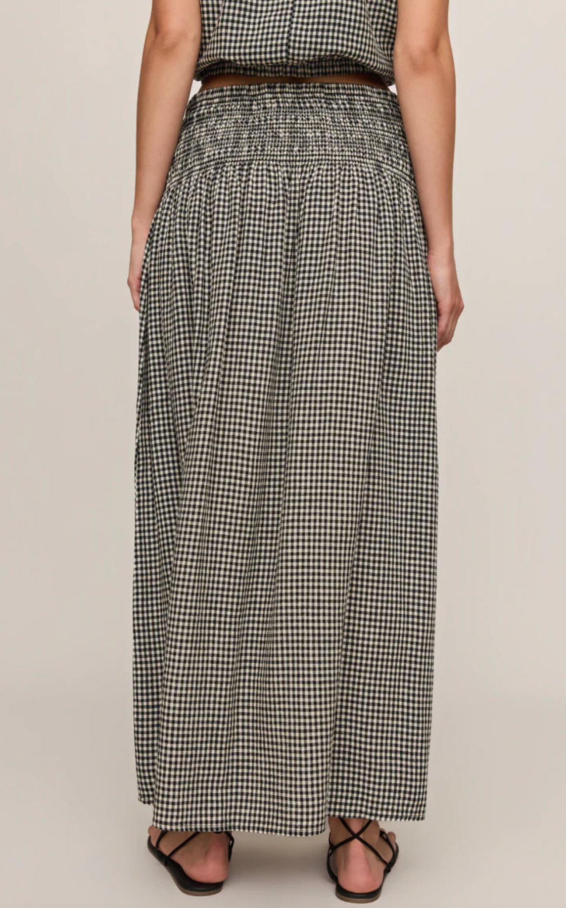BROOKE GINGHAM MAXI SKIRT
