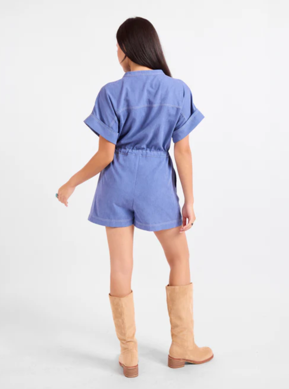 SOFTLY YOURS SHORT SLEEVE ROMPER