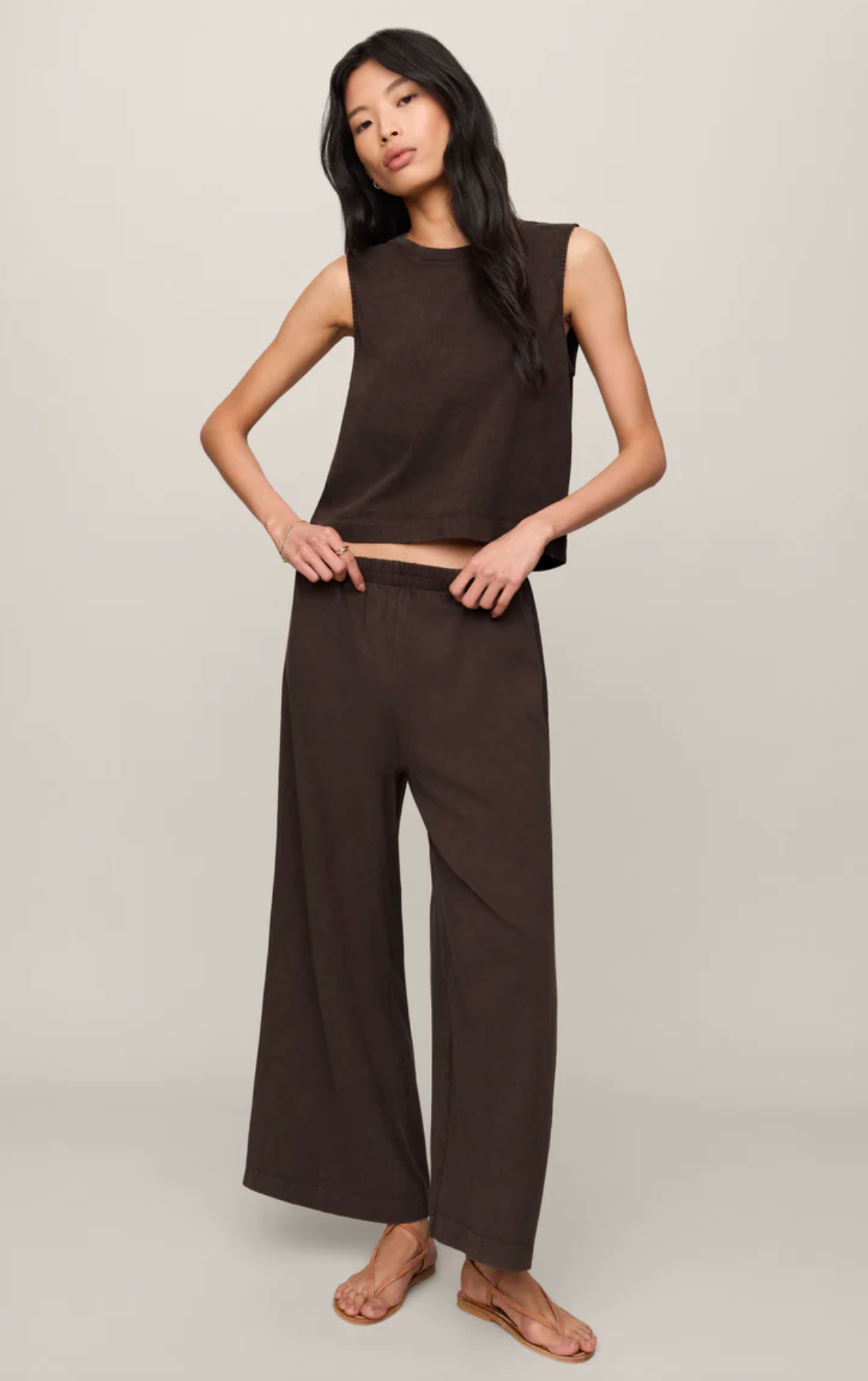 SCOUT JERSEY CROP FLARE PANT