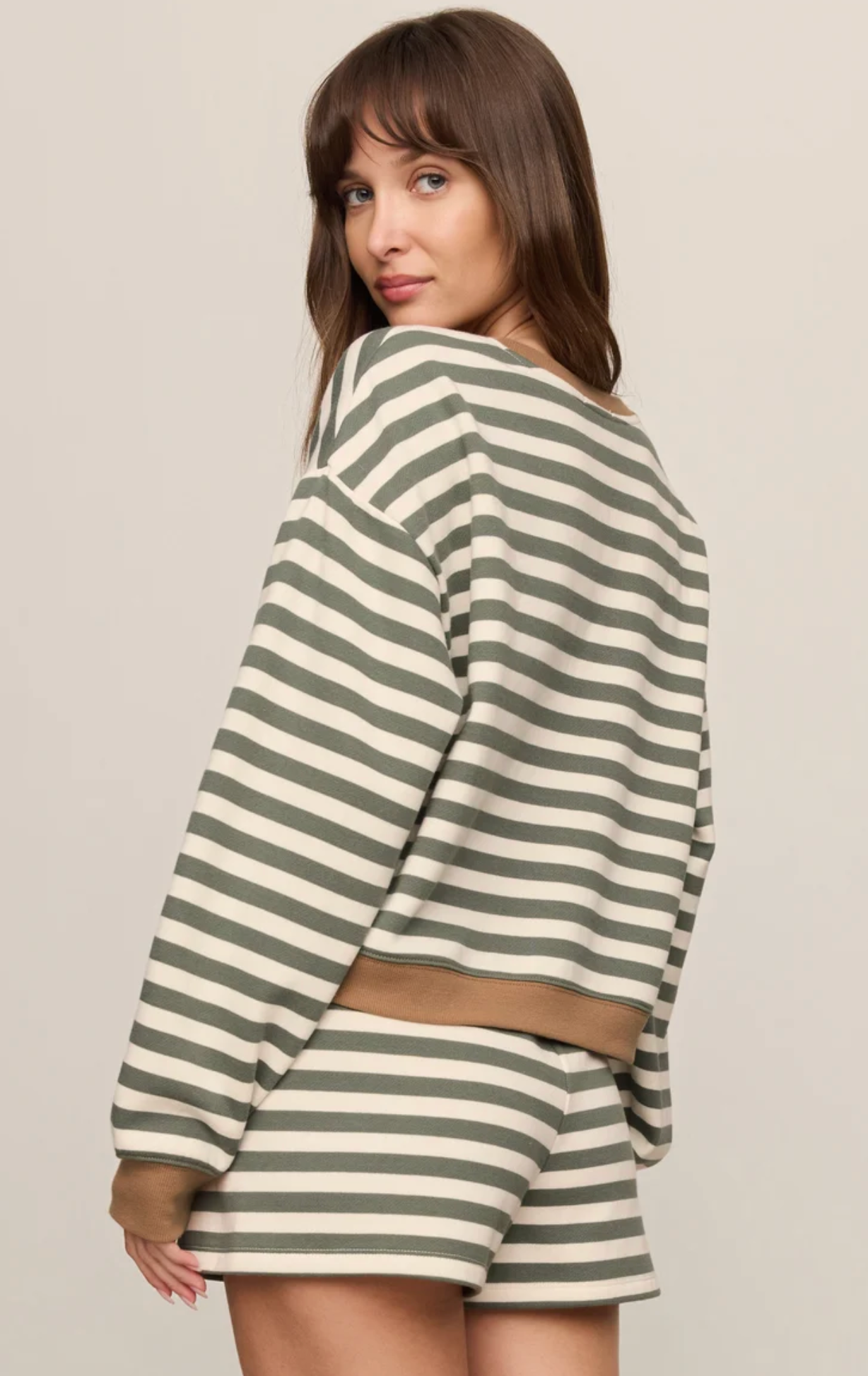 LOW KEY STRIPE SWEATSHIRT
