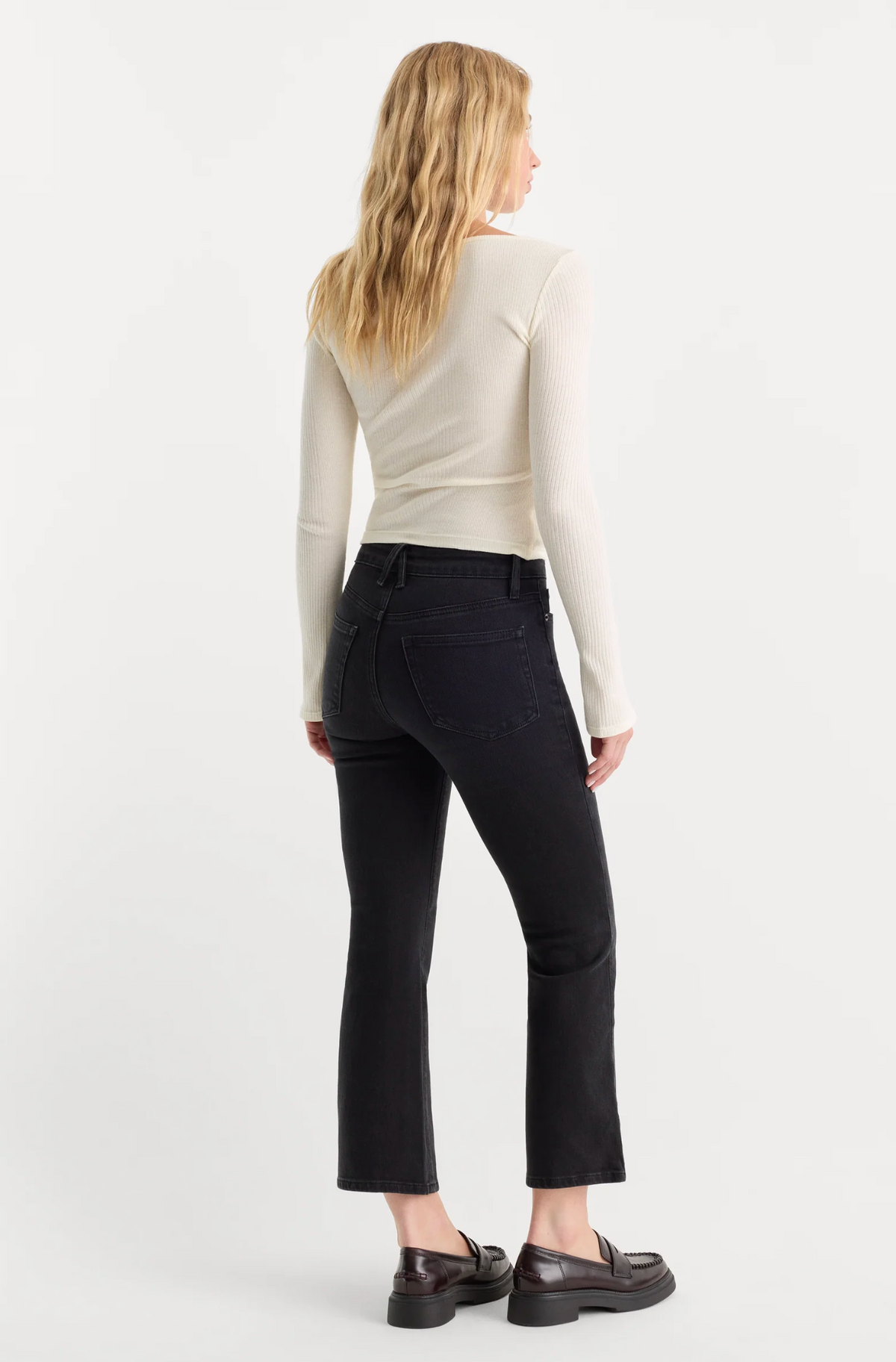 GOOD LEGS CROP MINI BOOT JEANS