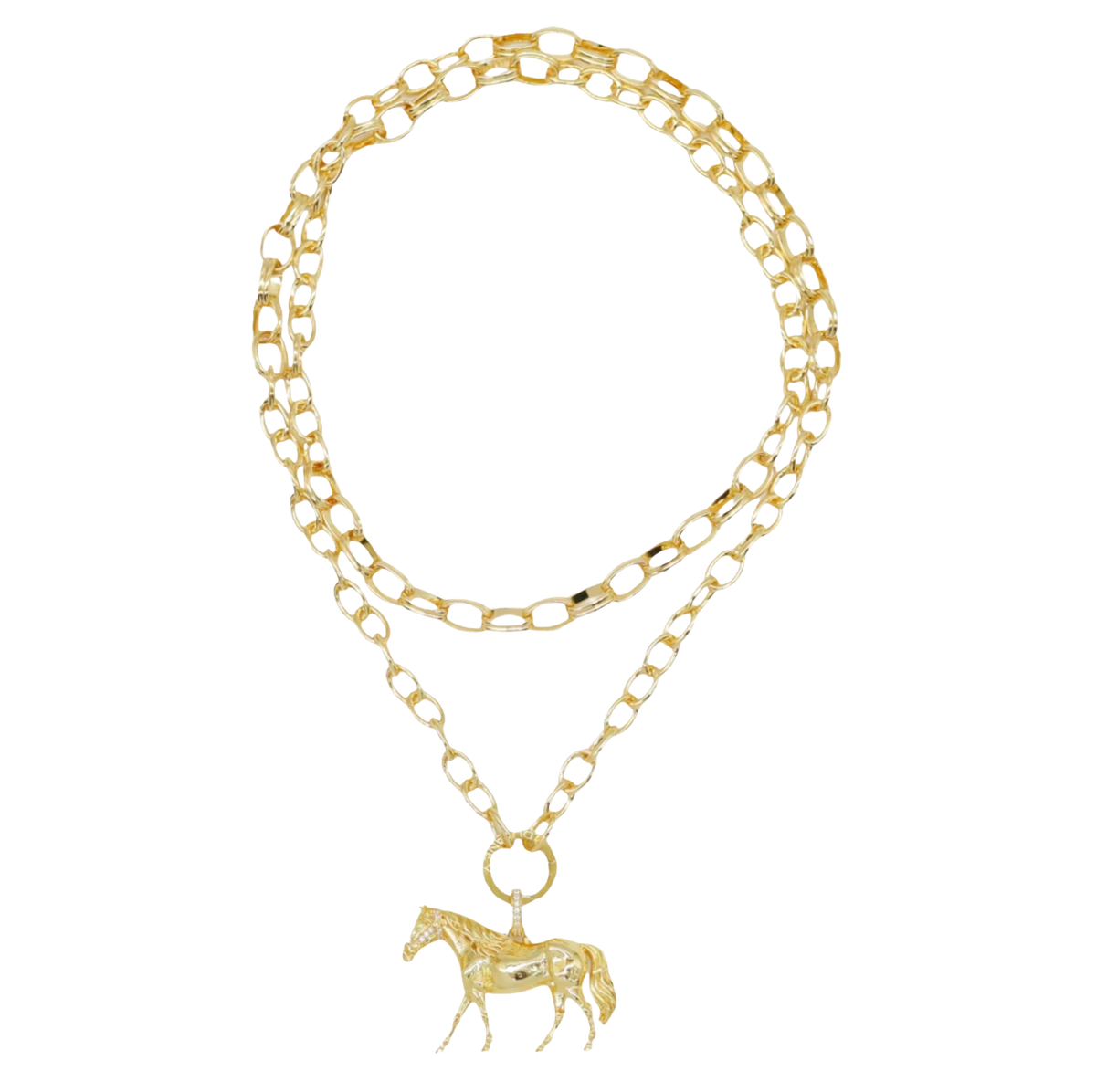 HORSE STATEMENT NECKLACE