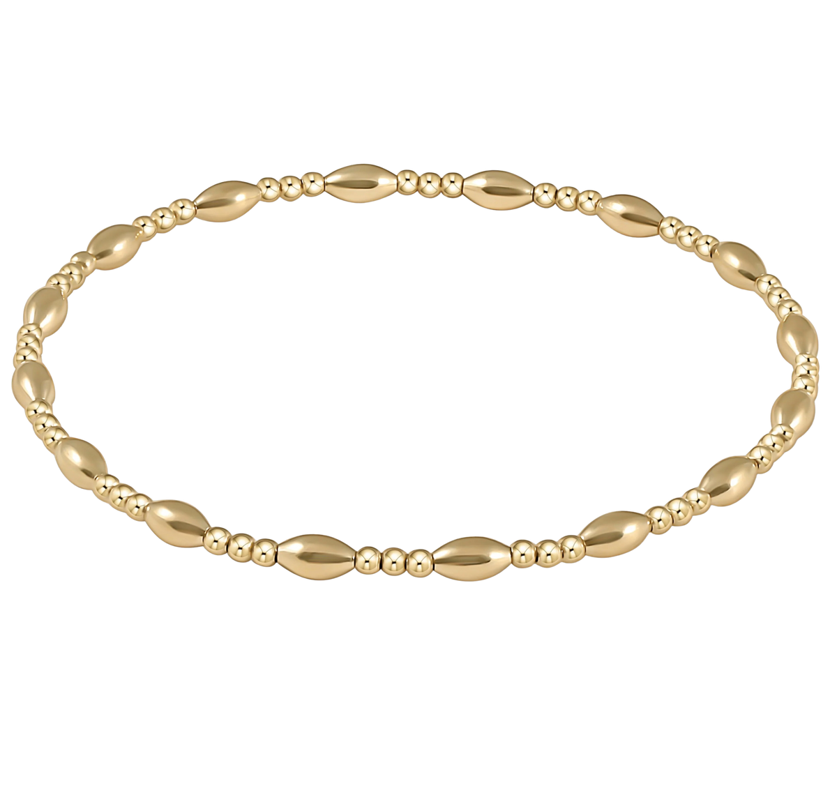 HARMONY SINCERITY PATTERN GOLD BEAD BRACELET