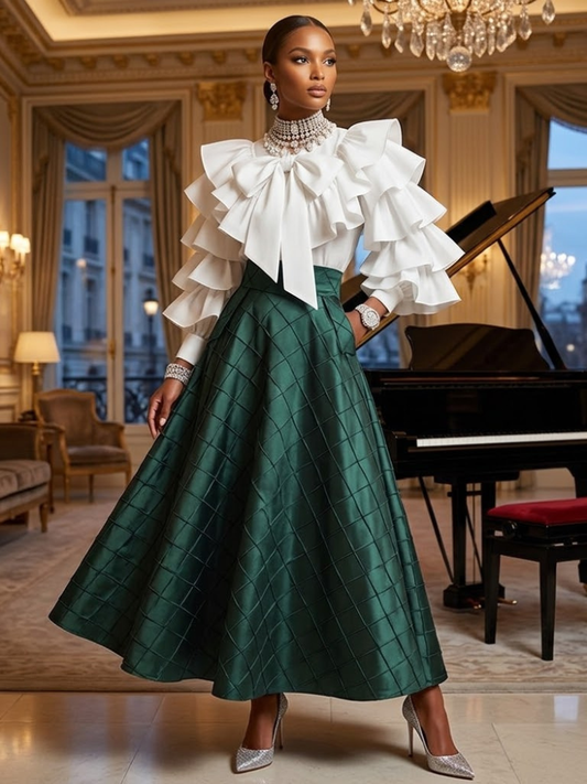 QUARTIER LATIN SATIN SKIRT