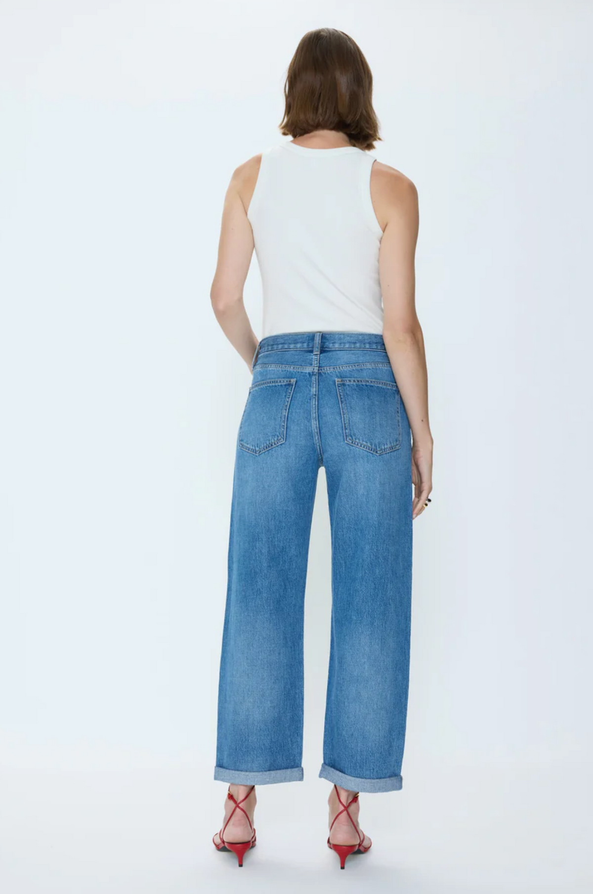 DONNY ROLLED HEM BOYFRIEND JEAN