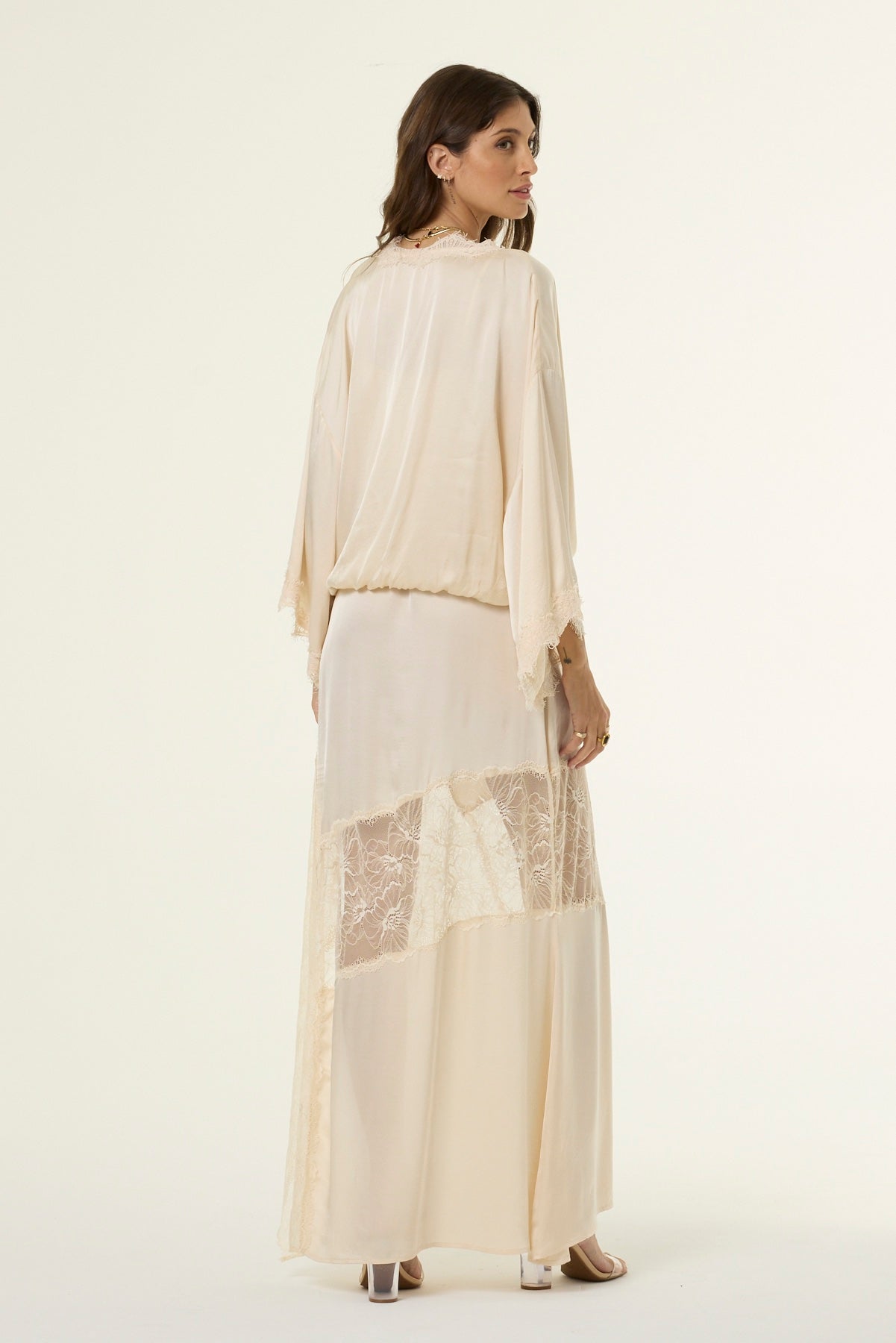 Tia Lace Top // Chalk