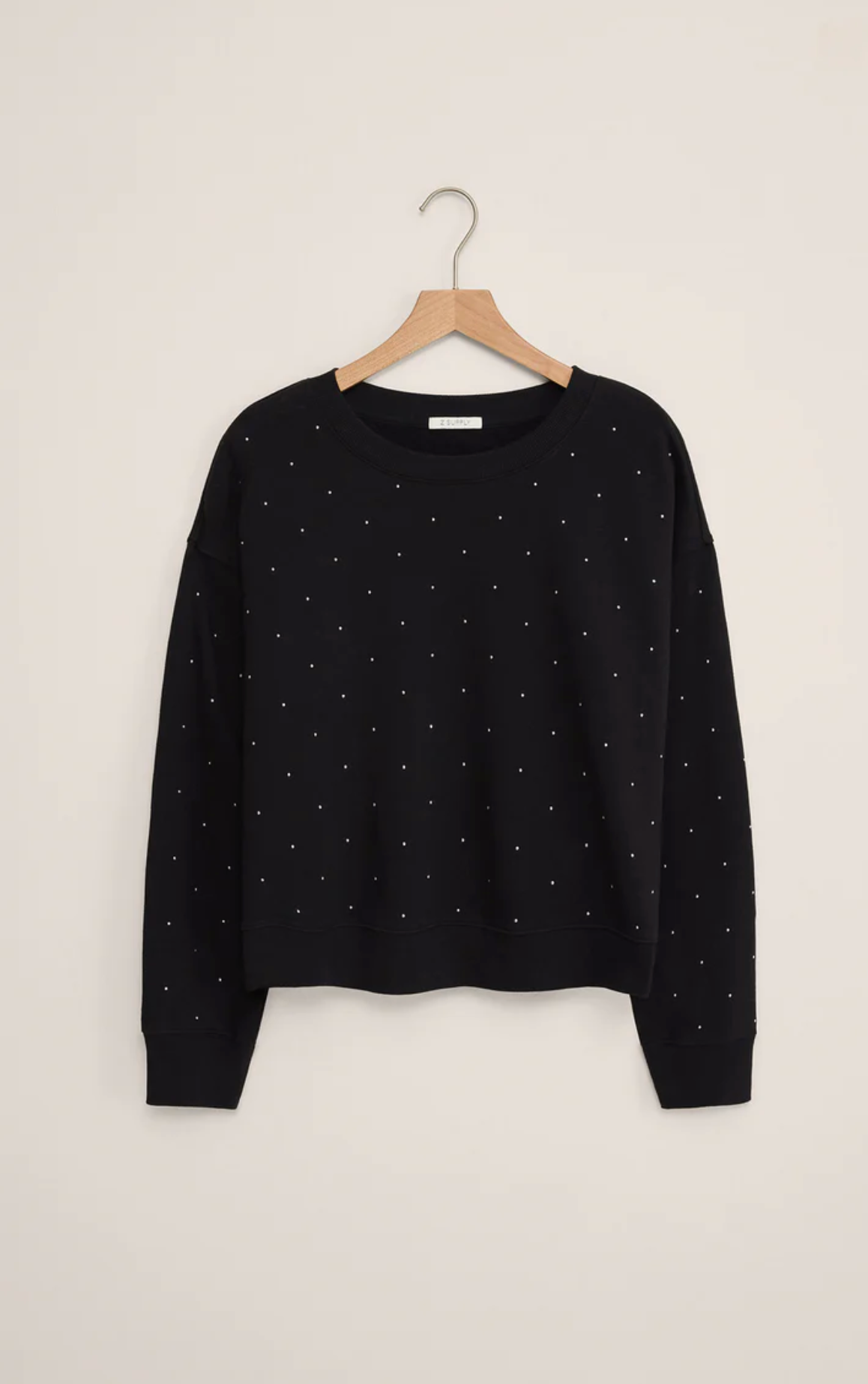 SPARKLE EMBELLISHED SWEATSHIRT