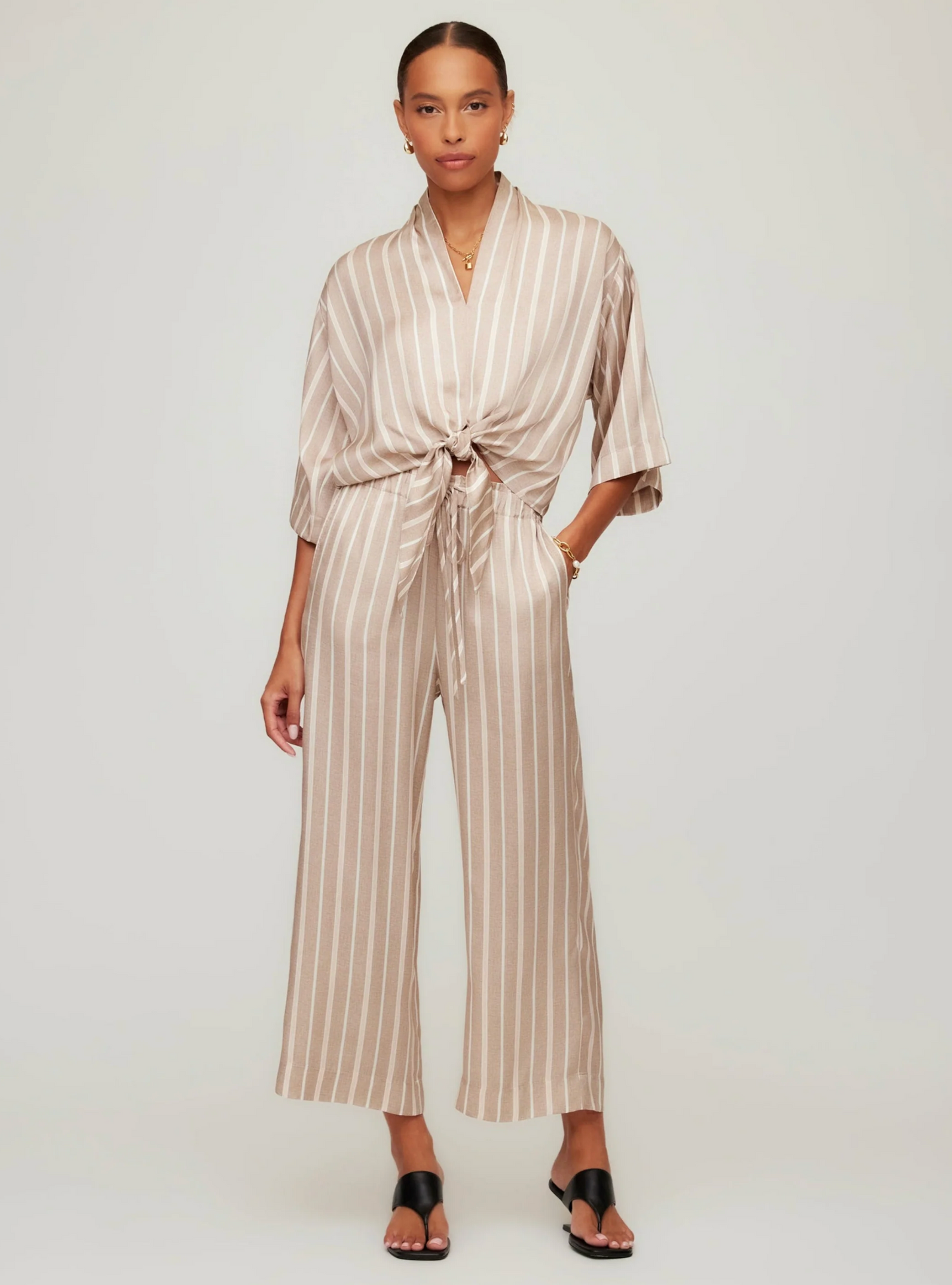 TASHA CROPPED DRAWSTRING PANTS