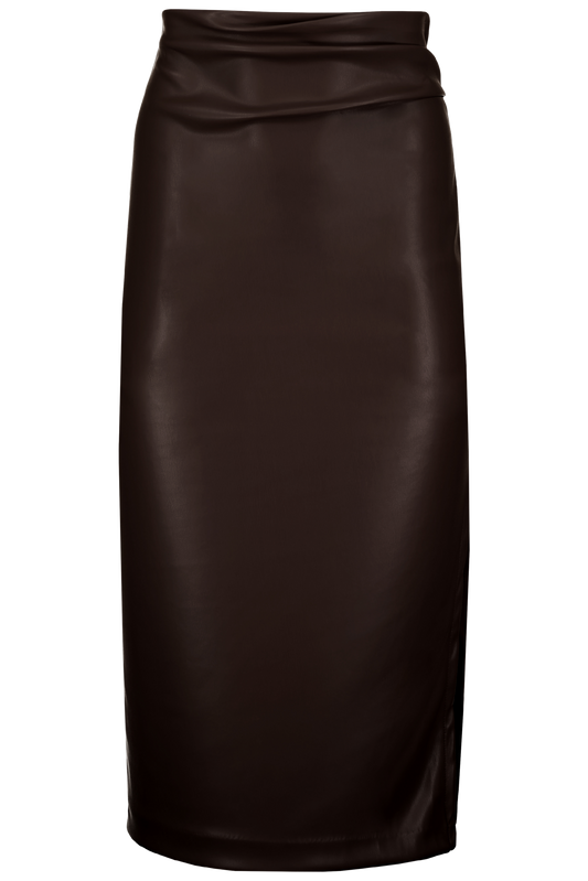 COLETTE SIDE RUCHED MIDI SKIRT
