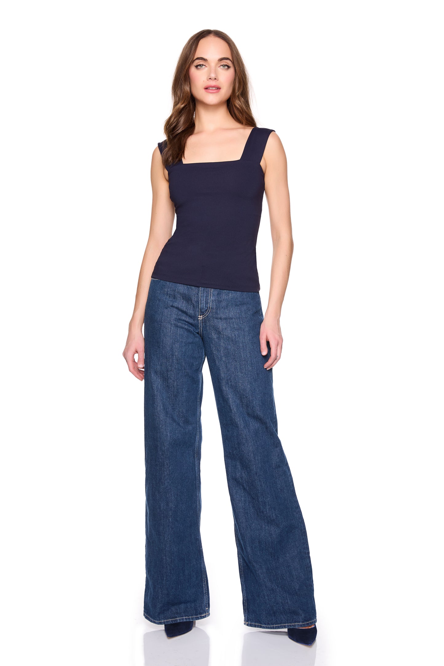 essential wide strap tank top 8"