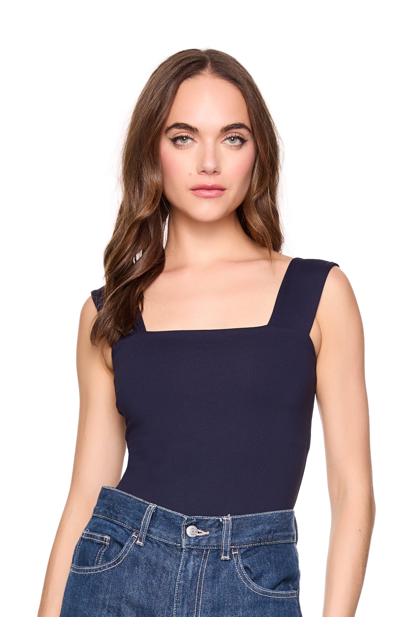 essential wide strap tank top 8"