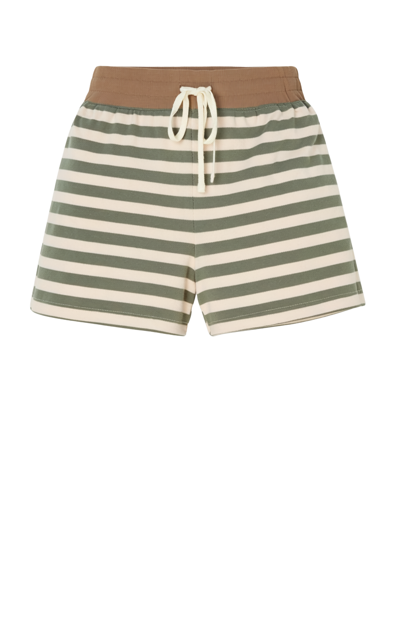 LOW KEY STRIPE FLEECE SHORT