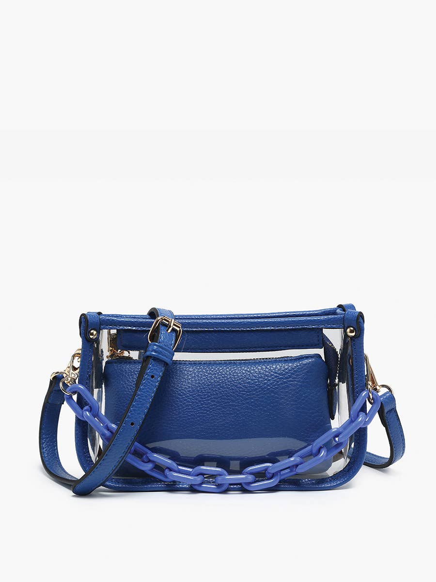 JESSICA STADIUM CLEAR CROSSBODY BAG