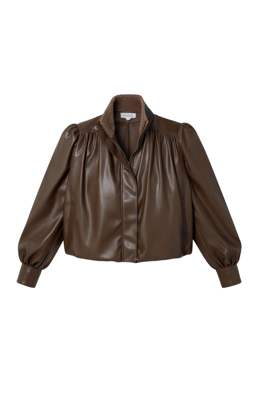 VEGAN LEATHER ELODIE JACKET