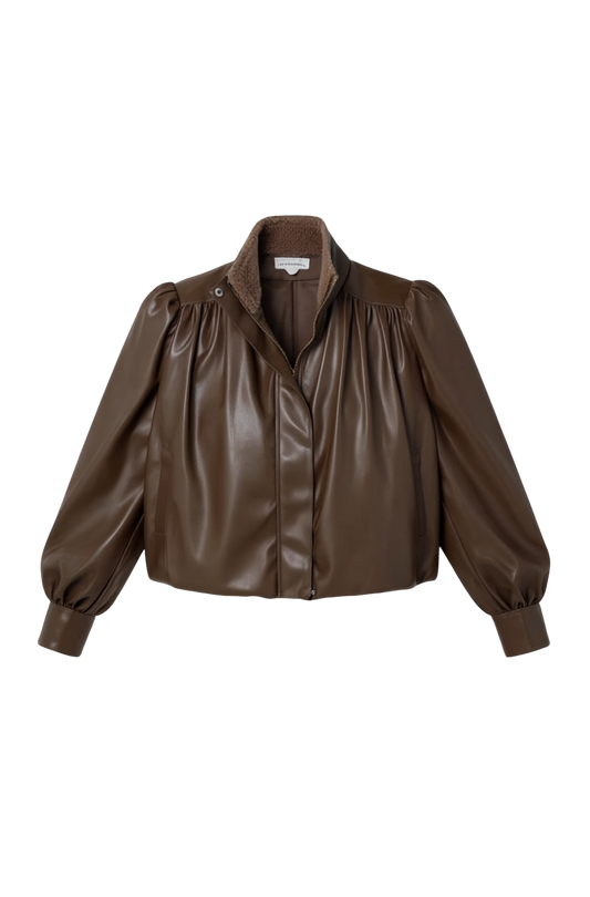 VEGAN LEATHER ELODIE JACKET