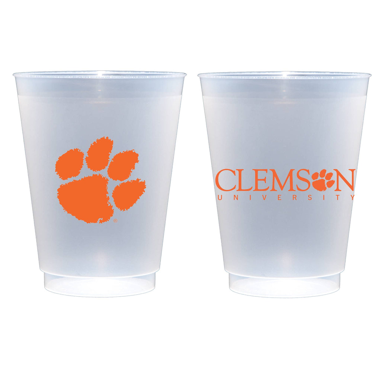 Shatterproof Cup 8 Pack {Clemson University Logos}
