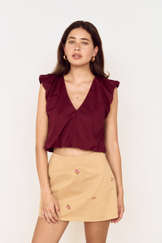 LOLA V-NECK TOP