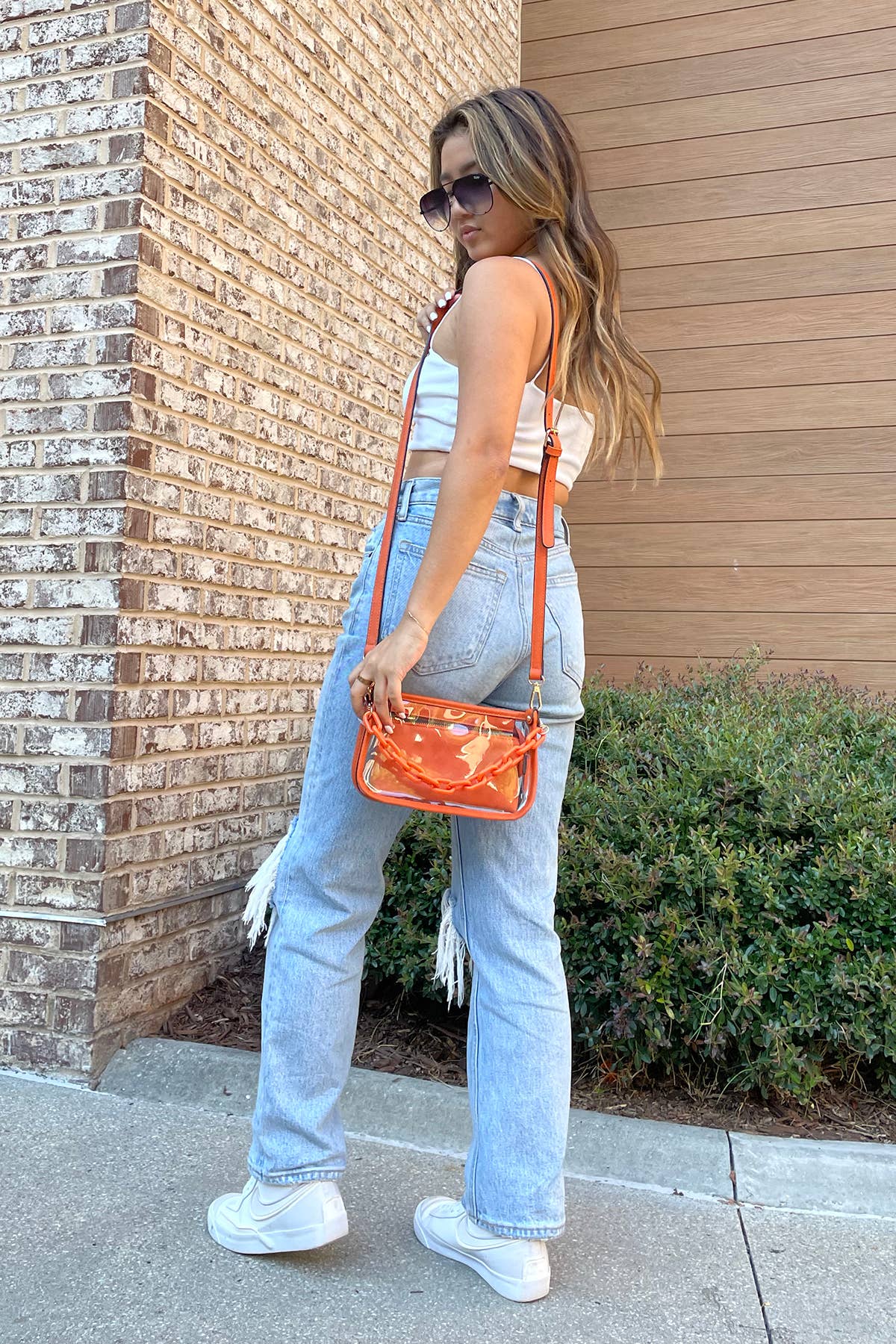 JESSICA STADIUM CLEAR CROSSBODY BAG