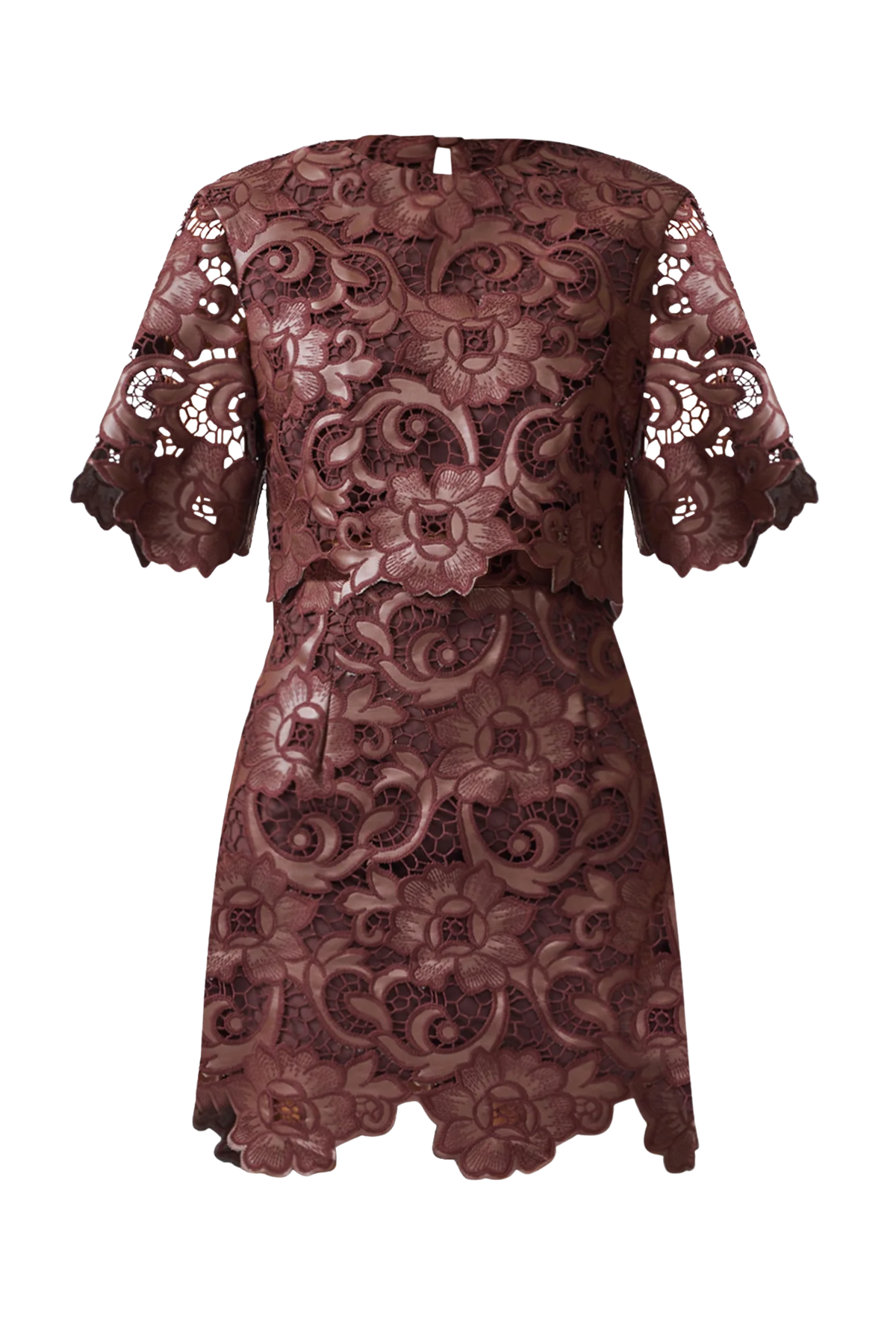 NOVELLE TOP AND MINI SKIRT SET