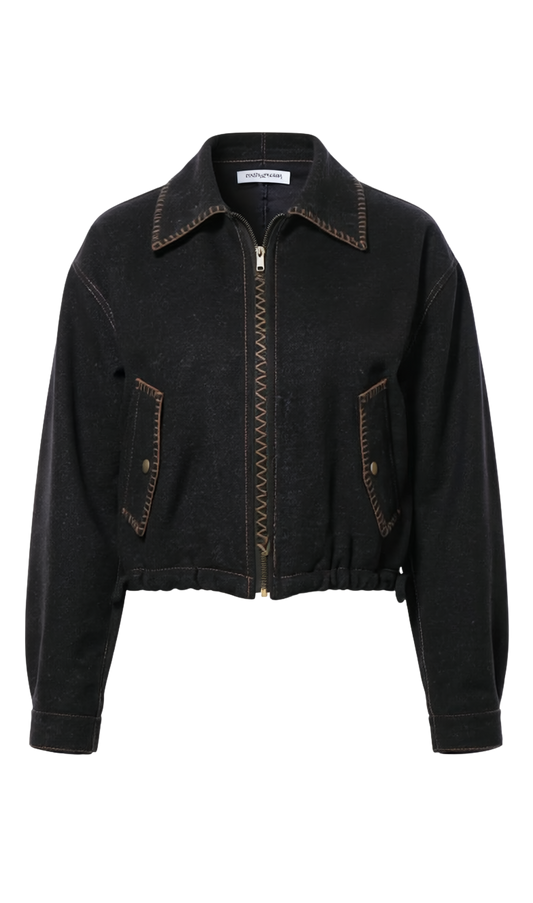 KIAN JACKET WITH EMBROIDERY DETAIL