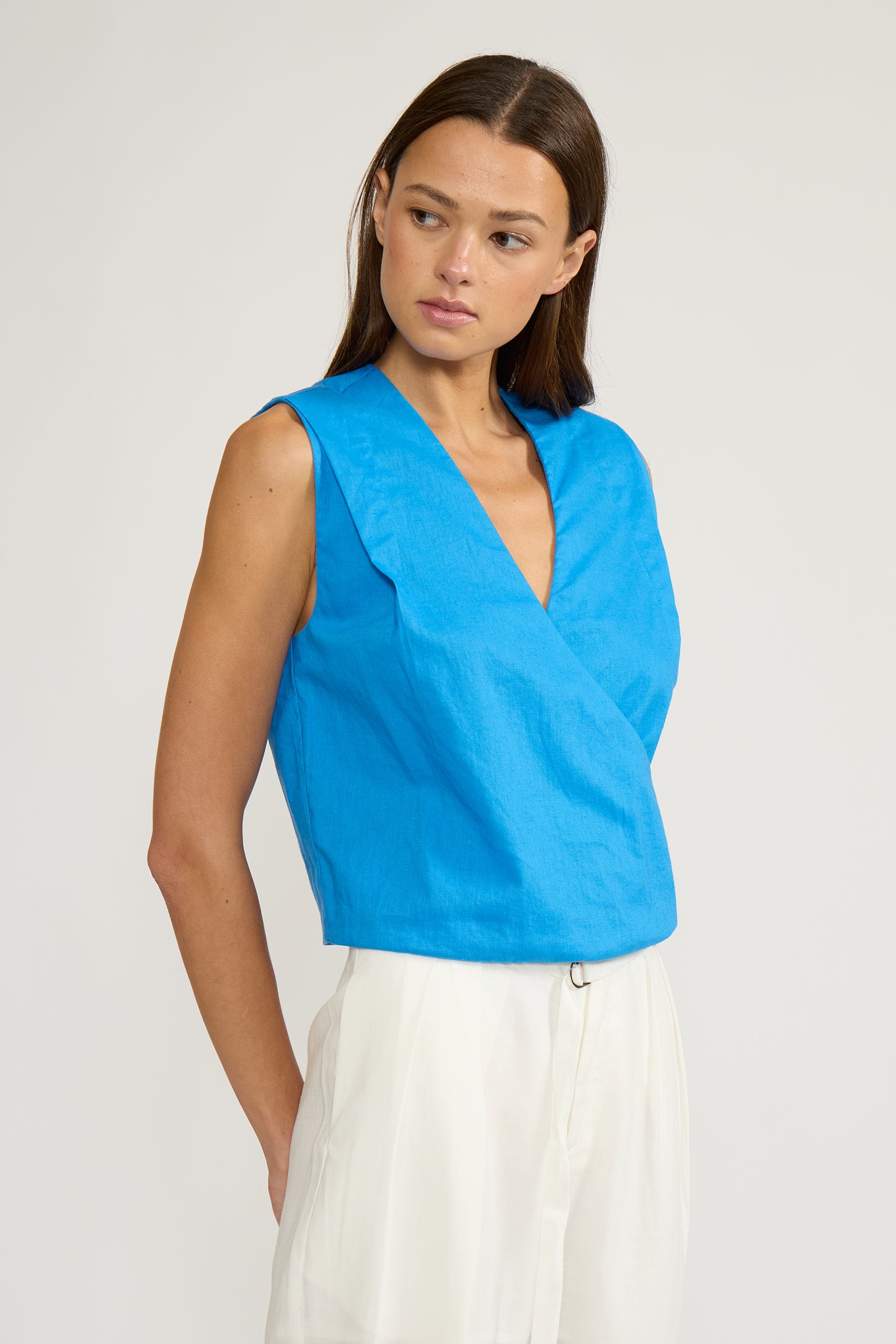 T5512 HAYLEY WRAP TOP