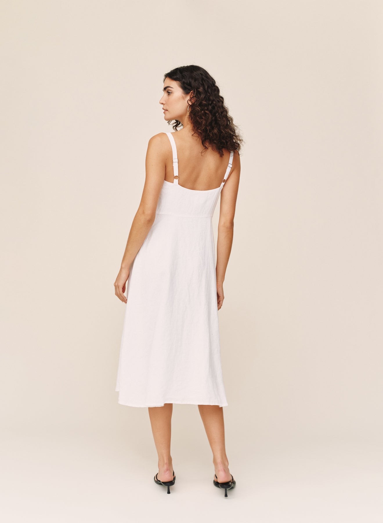 B6748-331-302 - APRON MIDI DRESS
