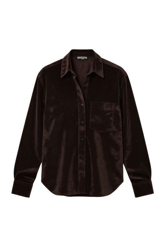 MAREN FAUX SUEDE SHIRT