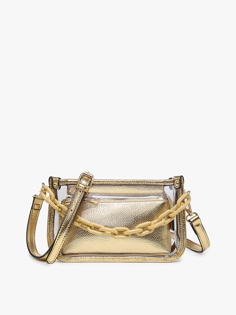 JESSICA STADIUM CLEAR CROSSBODY BAG