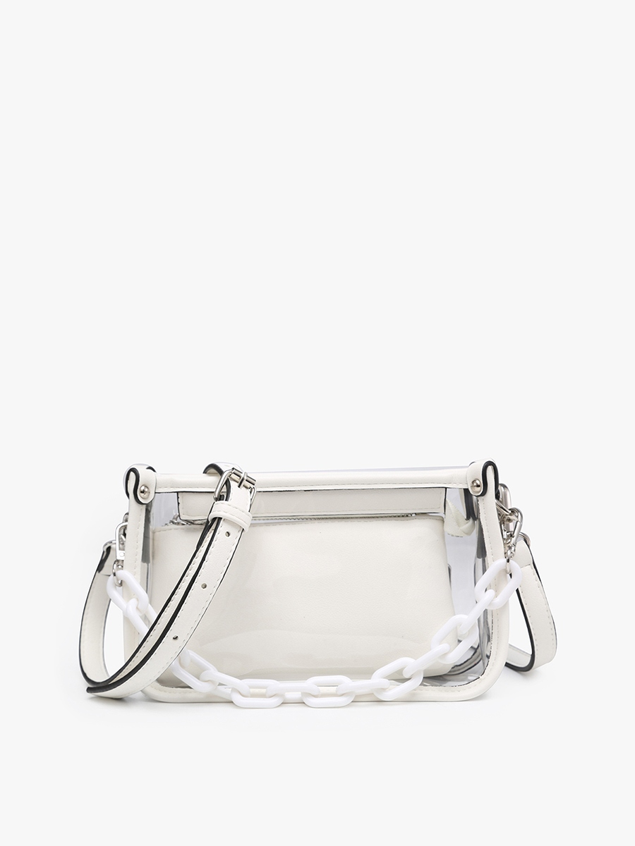 JESSICA STADIUM CLEAR CROSSBODY BAG
