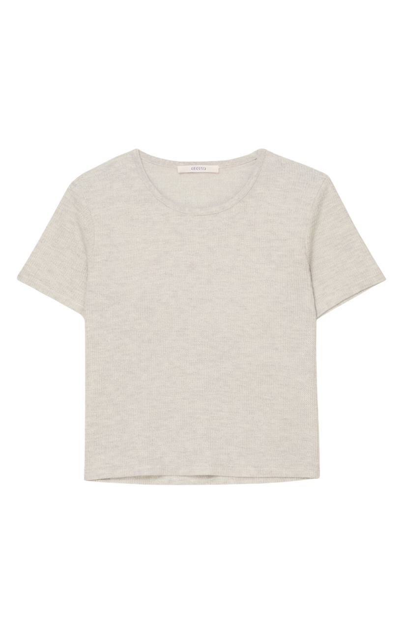 WAFFLE BRUSHED THERMAL TEE