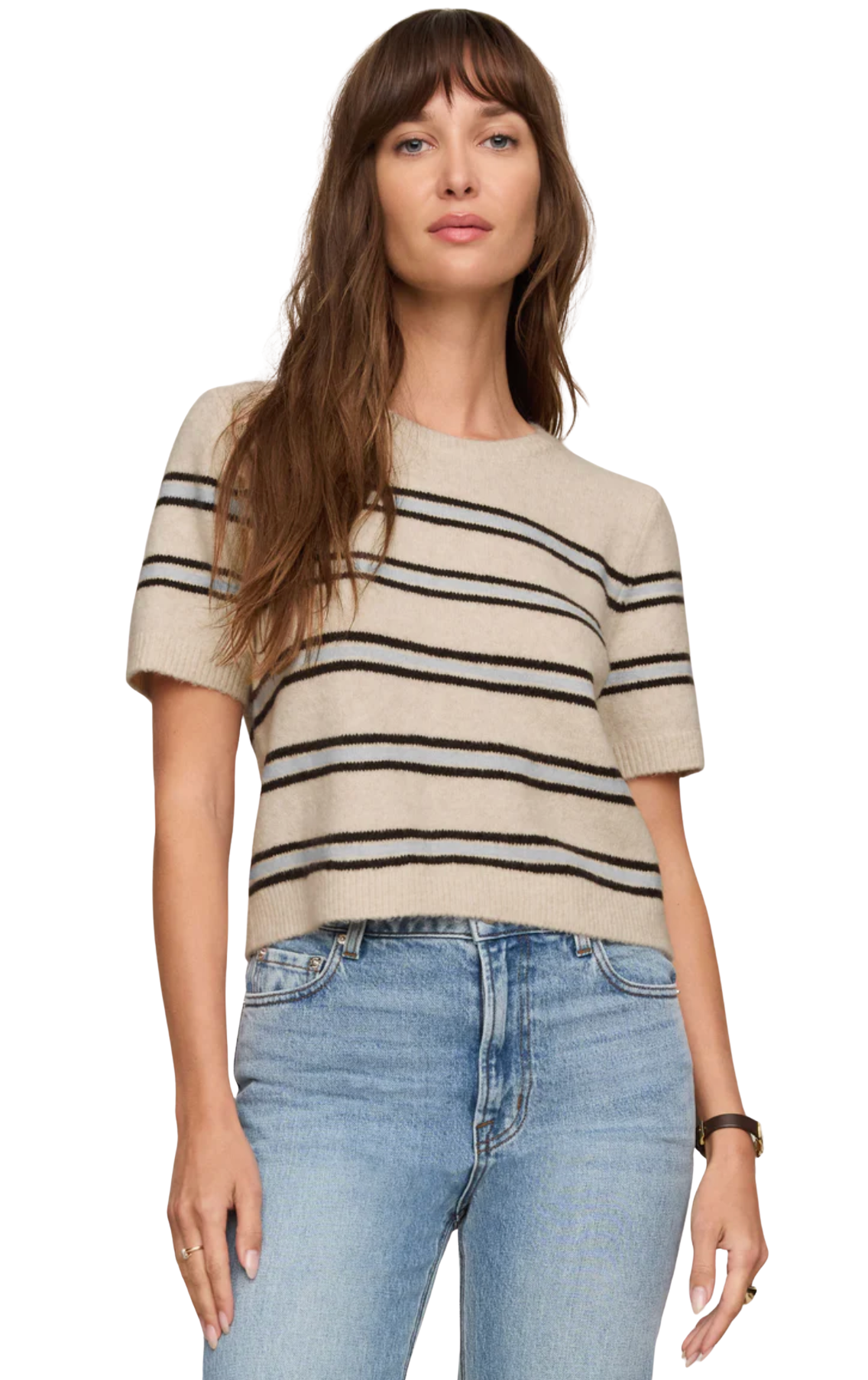 GATEWOOD STRIPE SWEATER TEE