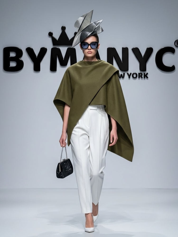WOMEN'S CAPE JACKET - HUDSON YARDS