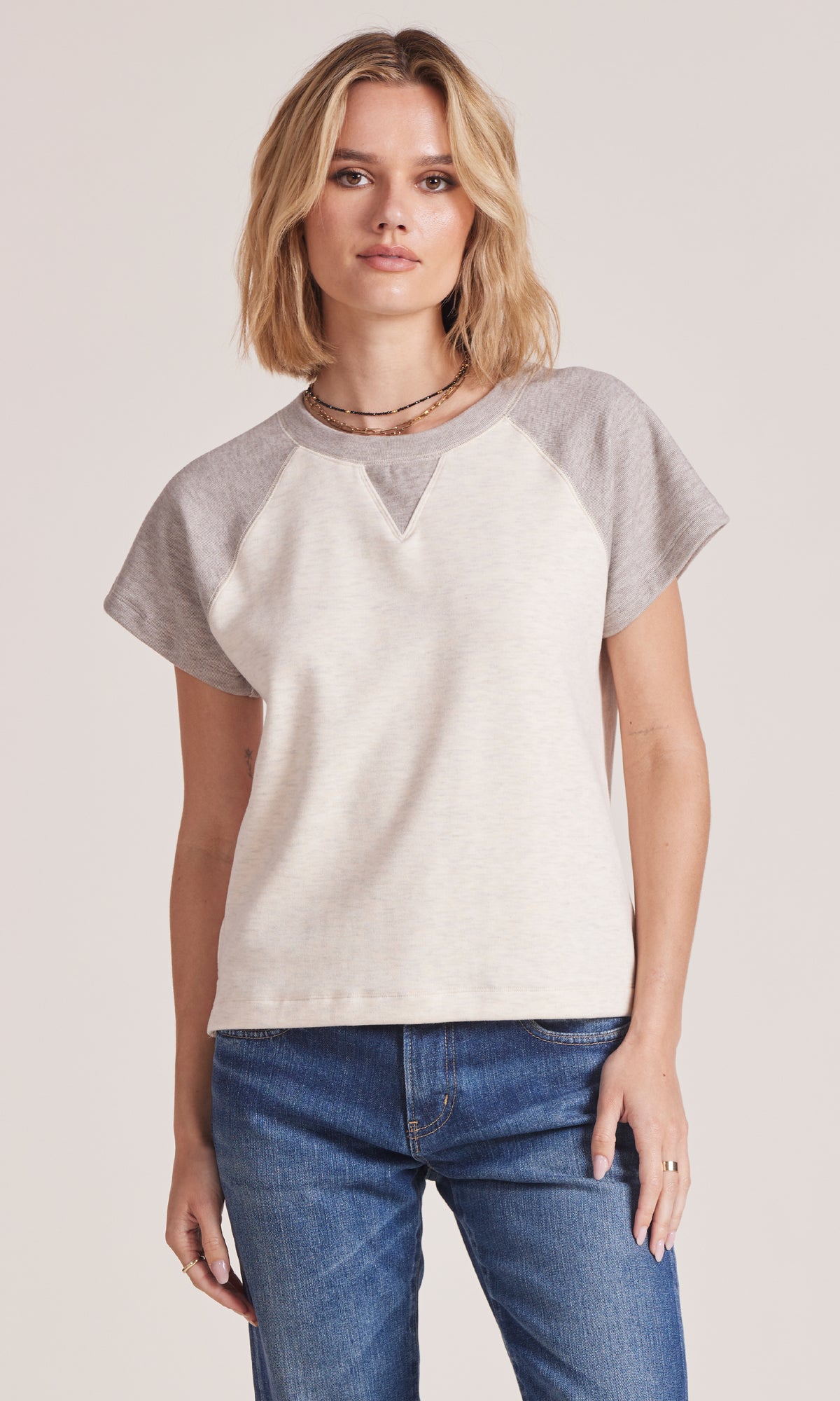 COLOR BLOCK S/S RAGLAN