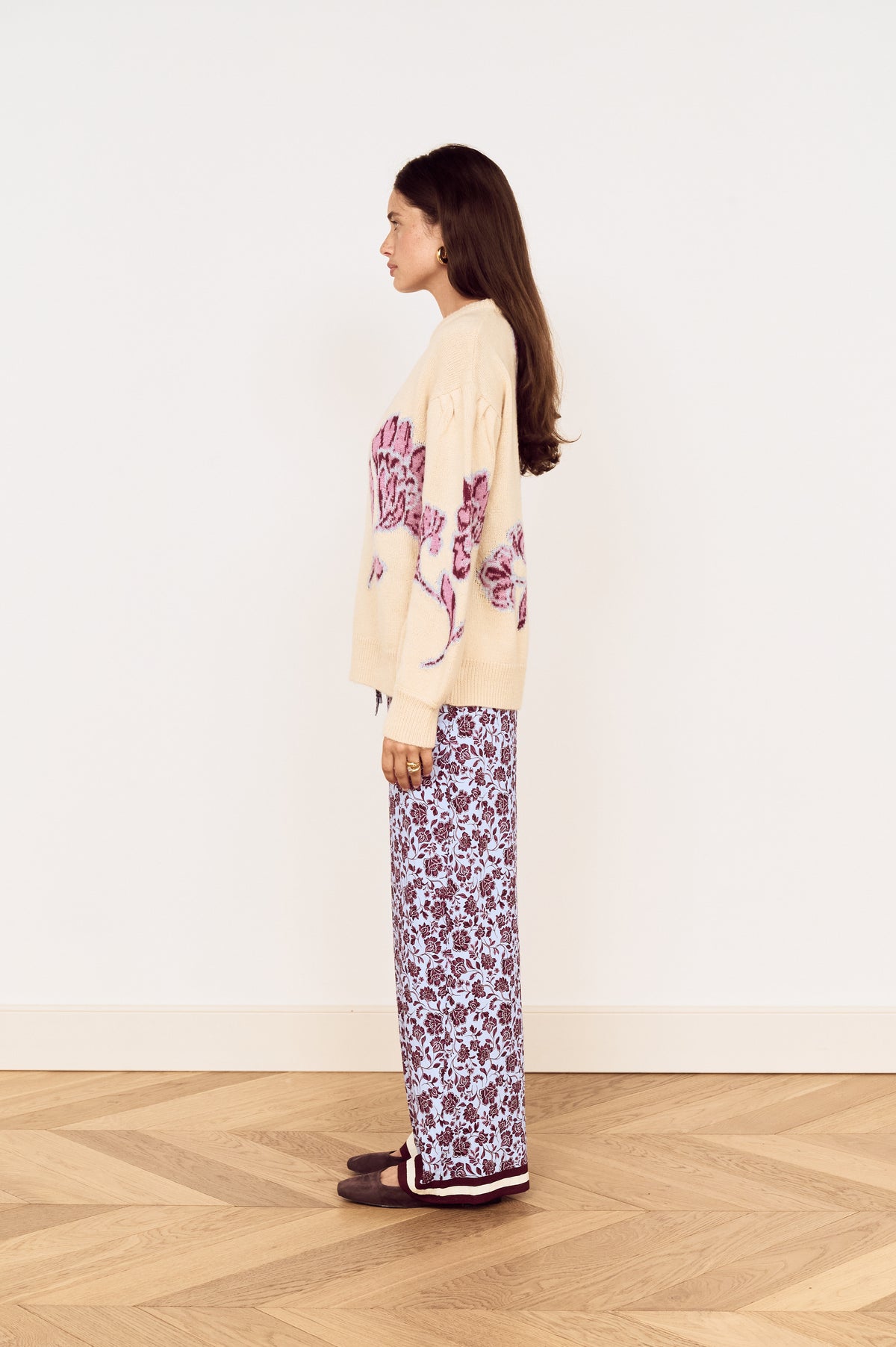 OPHELIA INTARZIA SWEATER