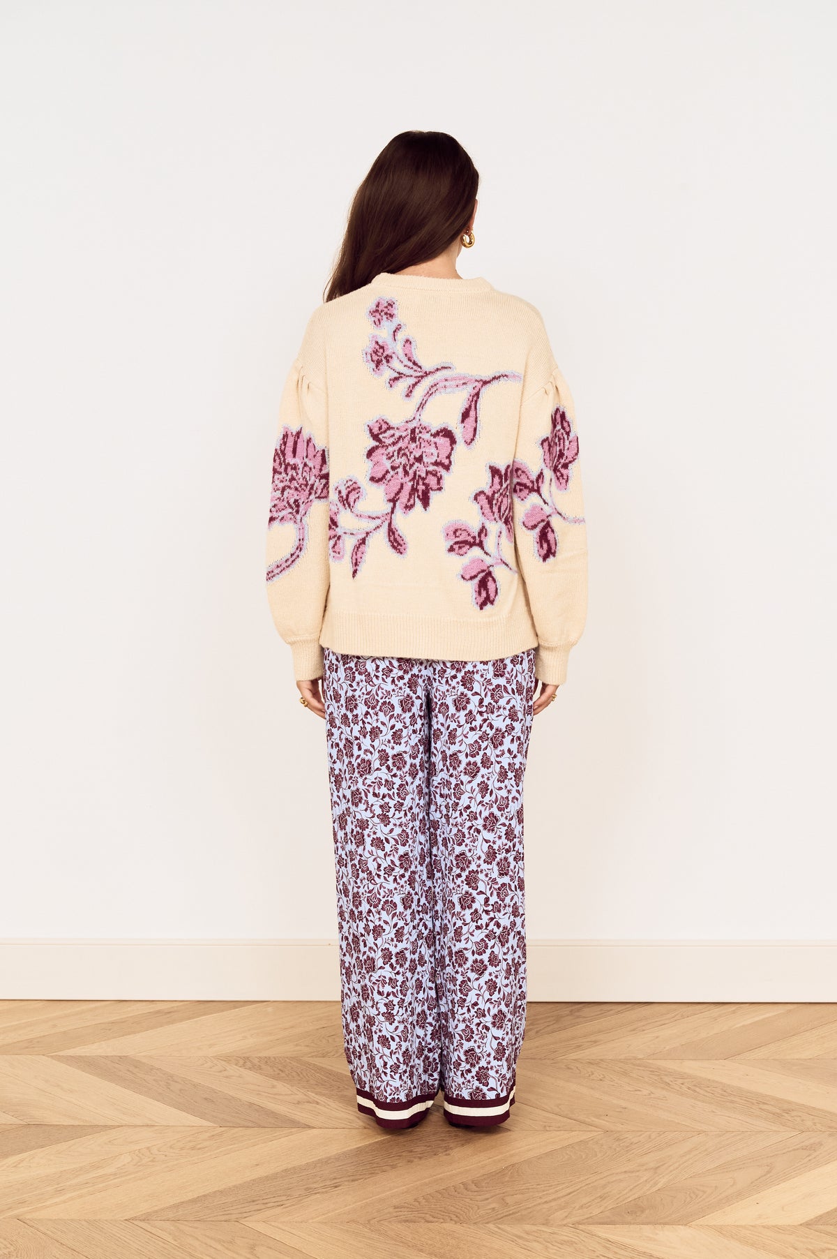 OPHELIA INTARZIA SWEATER
