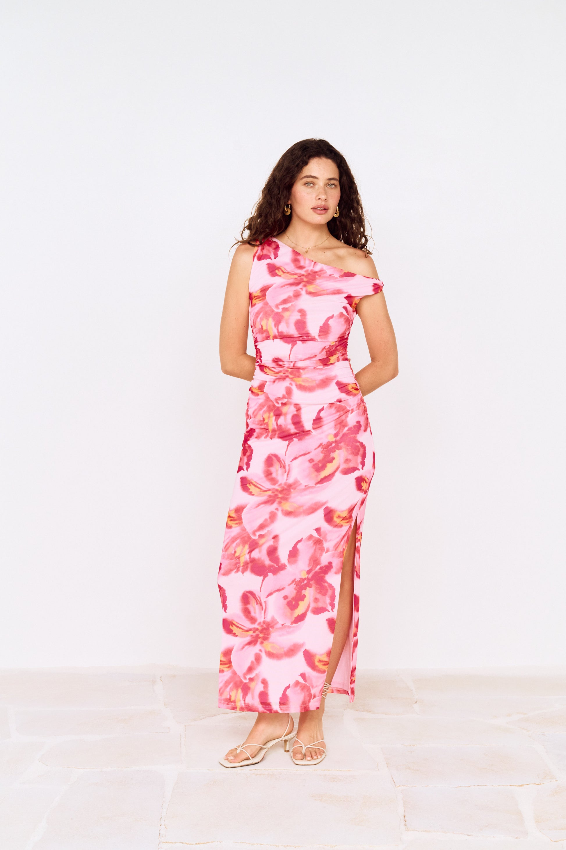 BIANCA MESH MIDI DRESS
