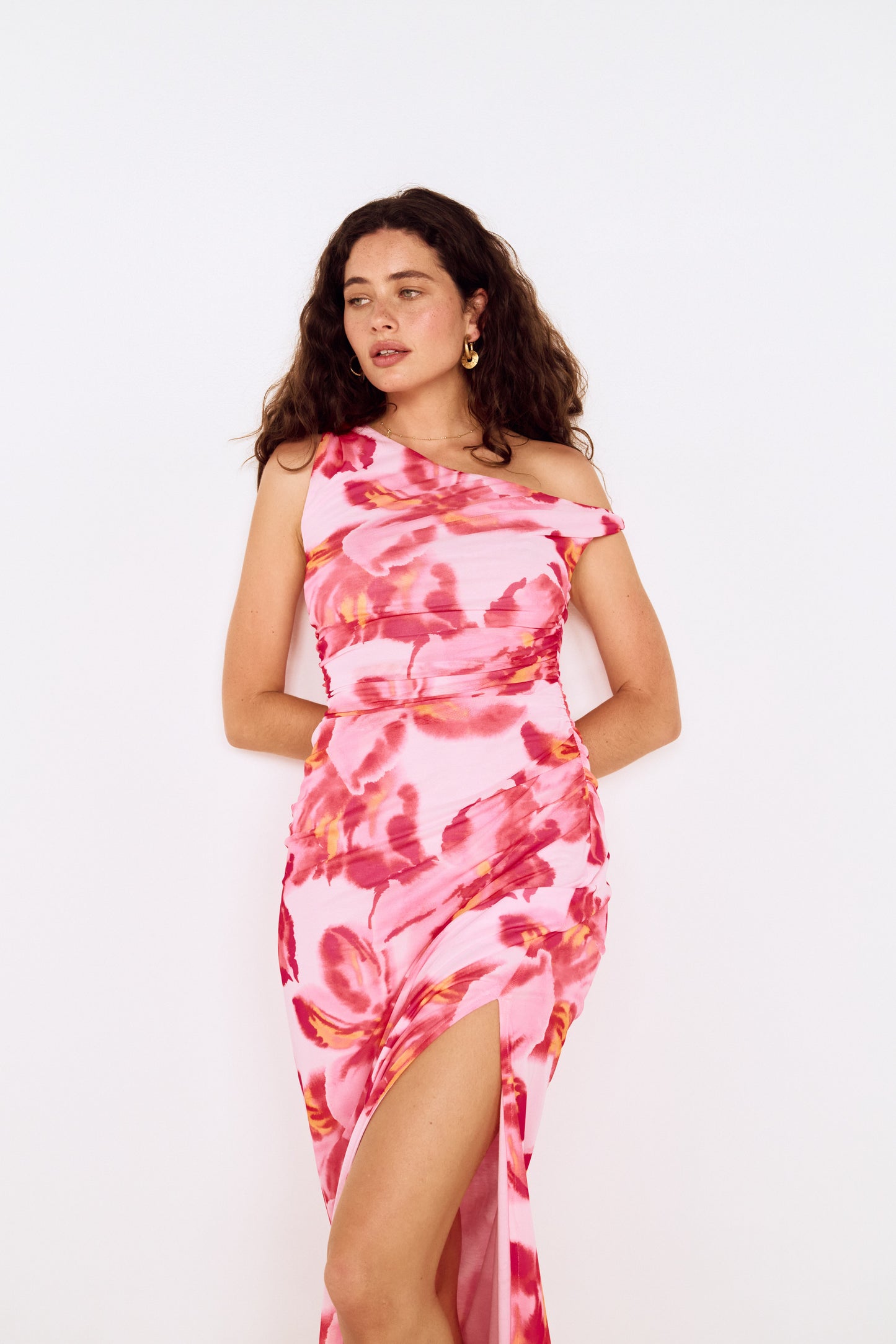 BIANCA MESH MIDI DRESS