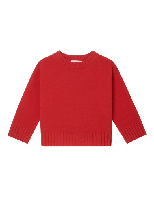 ELLIS 3/4 SLEEVE CASHMERE PULLOVER