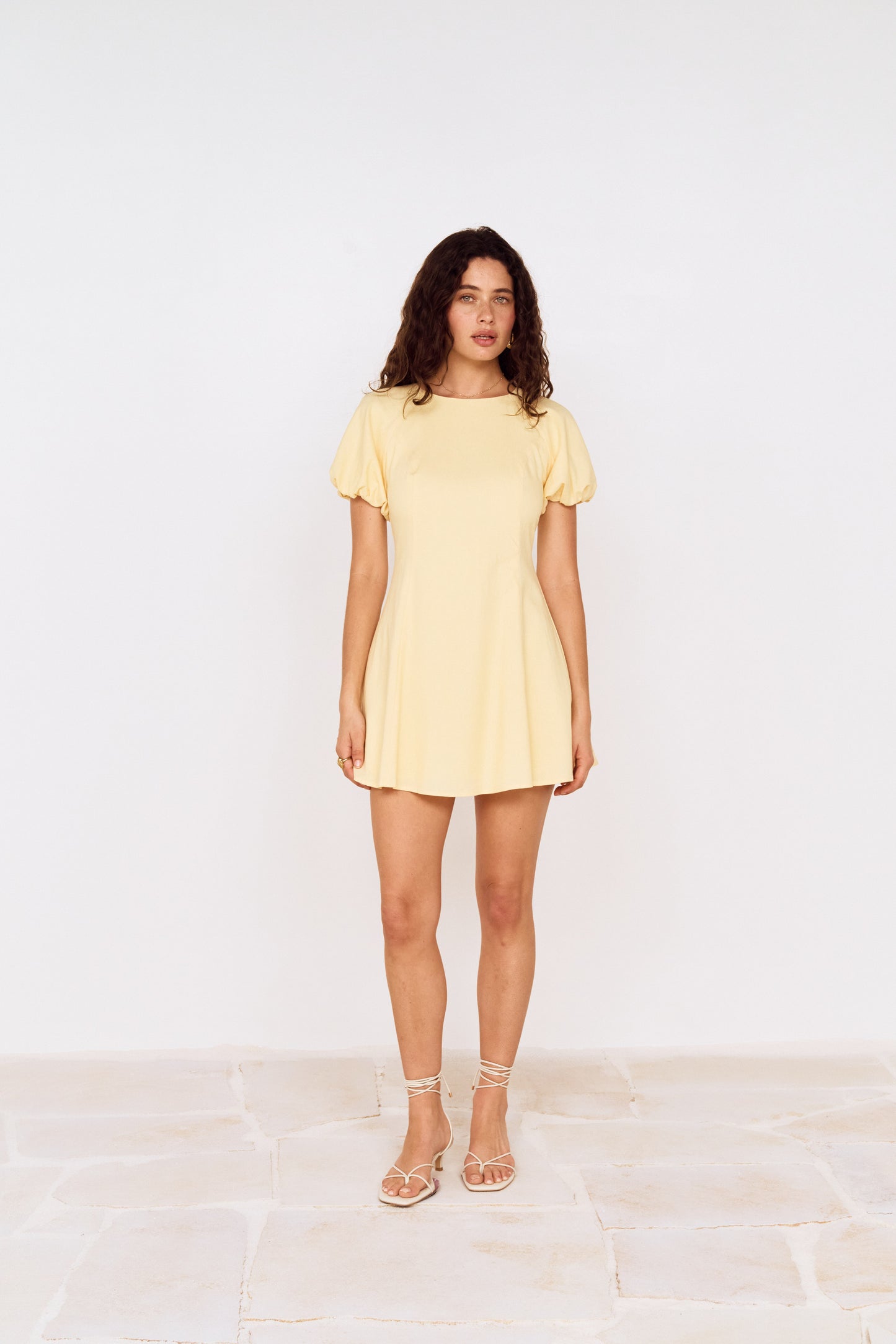 GRAZIA PUFF SLEEVE MINI DRESS